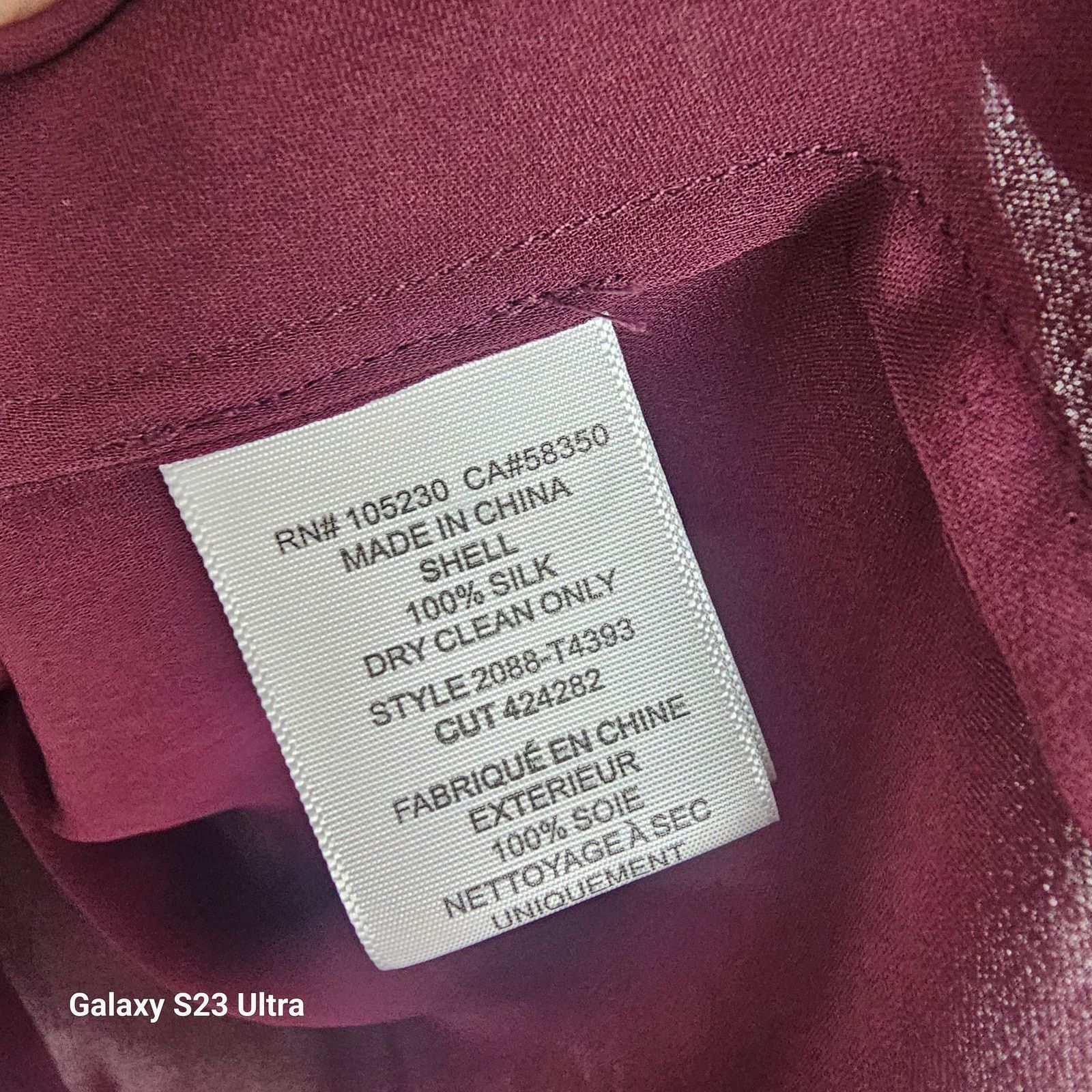 Joie Joie Womens Silk Blouse Holiday Quiet Luxury Old Money XXS Size XXS / US 00 / IT 34 - 8 Thumbnail