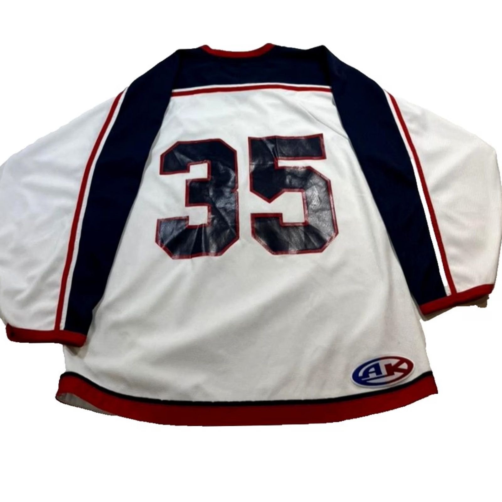 Vintage AK Regents Transcona White Navy Red Hockey Jersey Jersey XL White Men’s Goalie Cut — 35 Size US XL / EU 56 / 4 - 2 Thumbnail