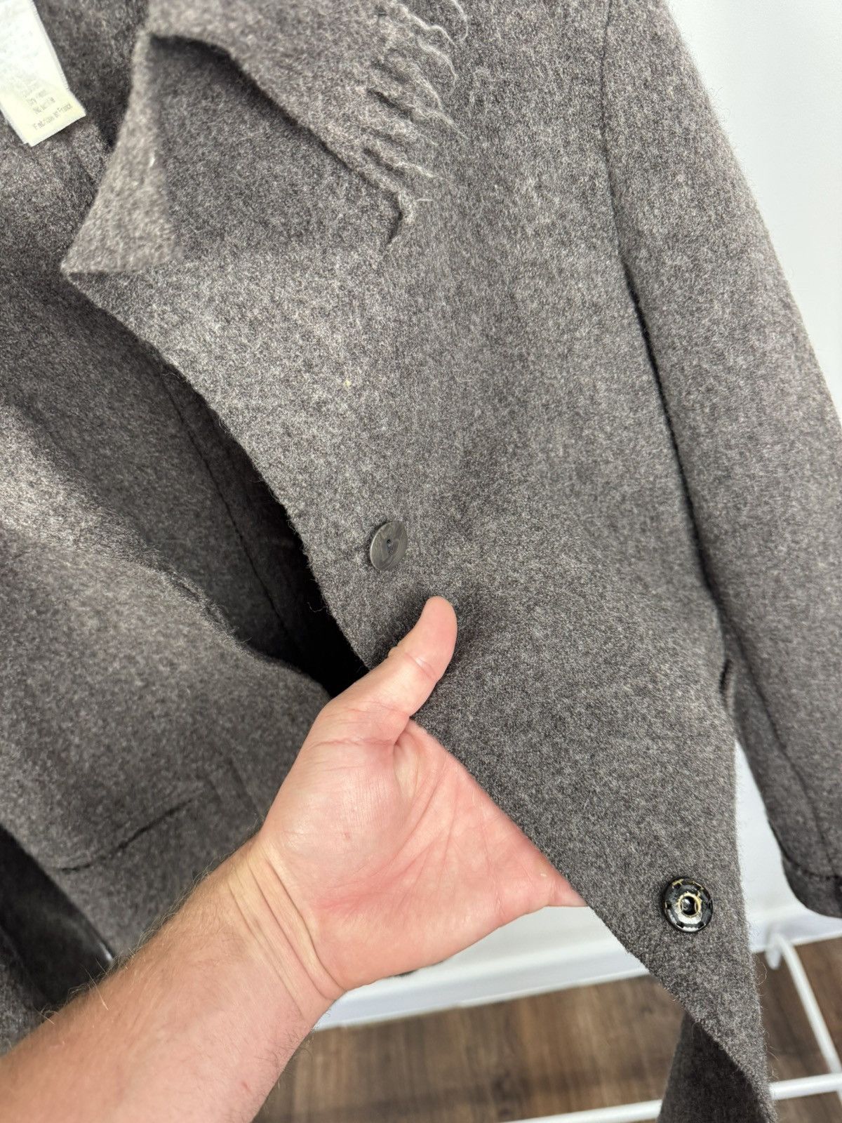 Other Yao Souka Paris Wool Blazer Jacket Gray Made in France M Size M / US 6-8 / IT 42-44 - 9 Thumbnail