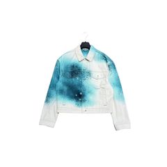 Louis Vuitton - DNA Leaf Denim Jacket - Bleu Gris - Men - Size: 48 - Luxury