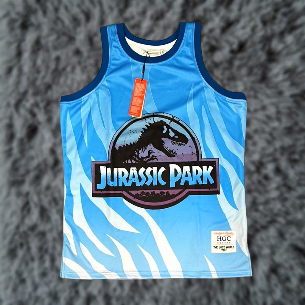 Vintage Headgear Classics Jurassic Park The Lost World 1997 Jersey Tank 2XL Mens Blue NWT Size US XXL / EU 58 / 5 - 1 Thumbnail