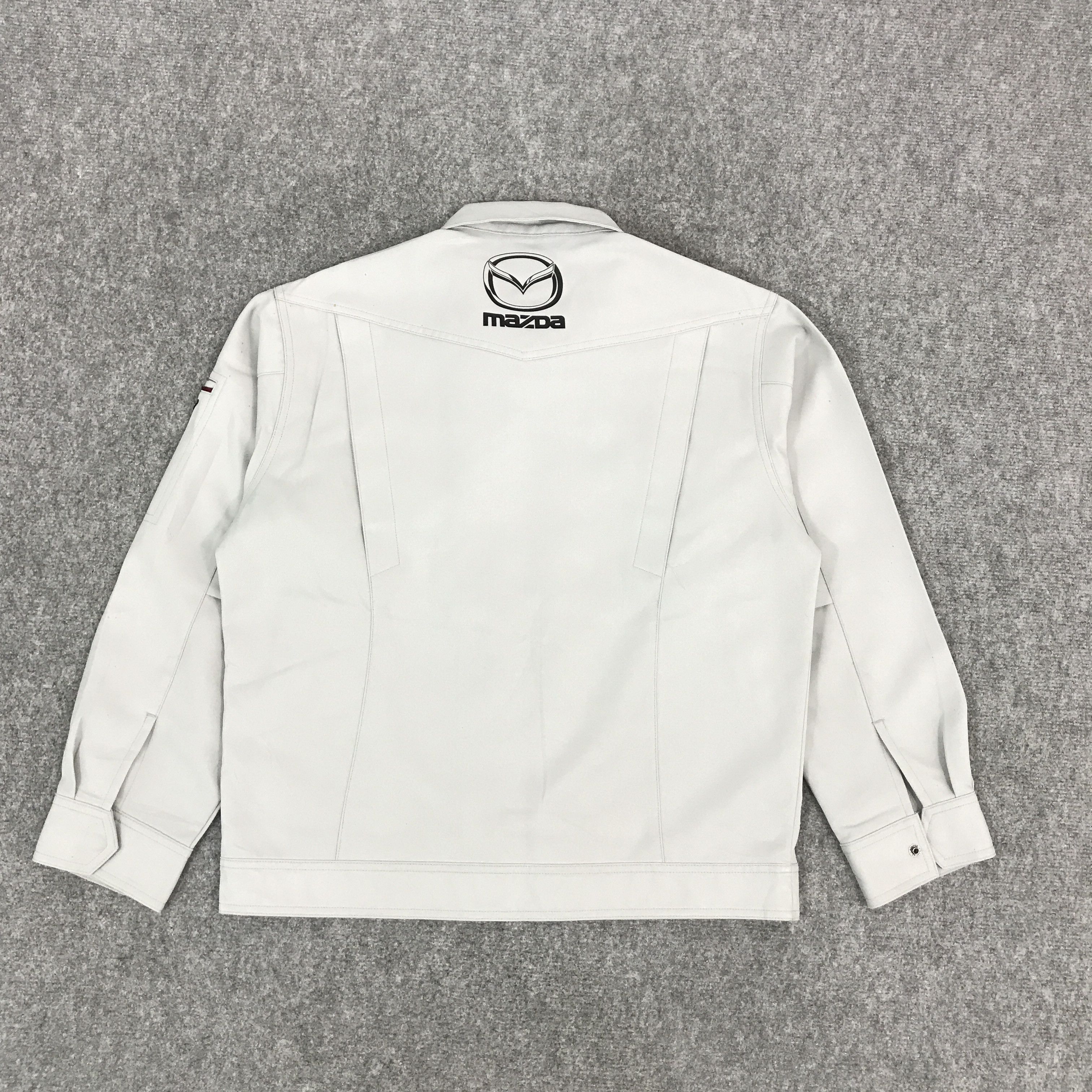 Japanese Brand × Sports Specialties MAZDA RACING LIGHT GRAY CUSTOM JAPAN JACKET Size US L / EU 52-54 / 3 - 2 Thumbnail