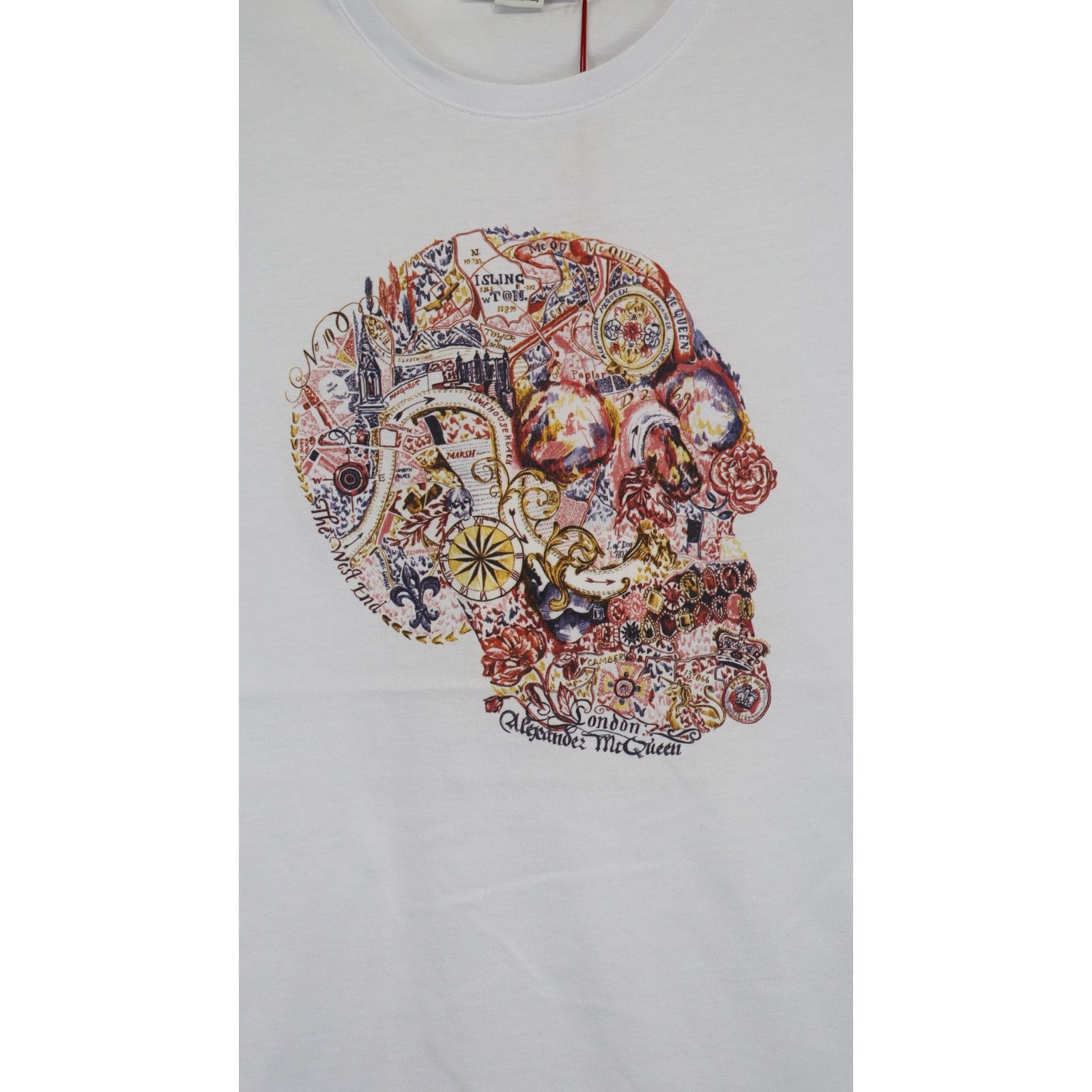Alexander McQueen o1rshd1 ***Defective / T-Shirt in White Size US S / EU 44-46 / 1 - 6 Thumbnail