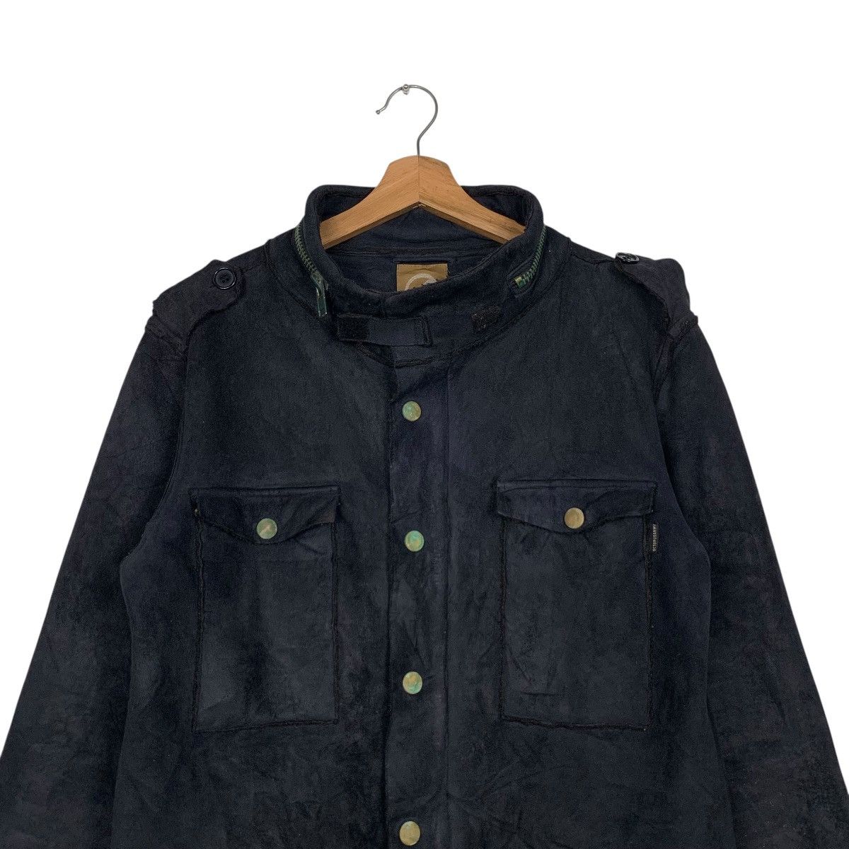 Japanese Brand Vintage 90's OCTOPUS ARMY Dark Field Jacket #2773-C125 Size US M / EU 48-50 / 2 - 2 Thumbnail