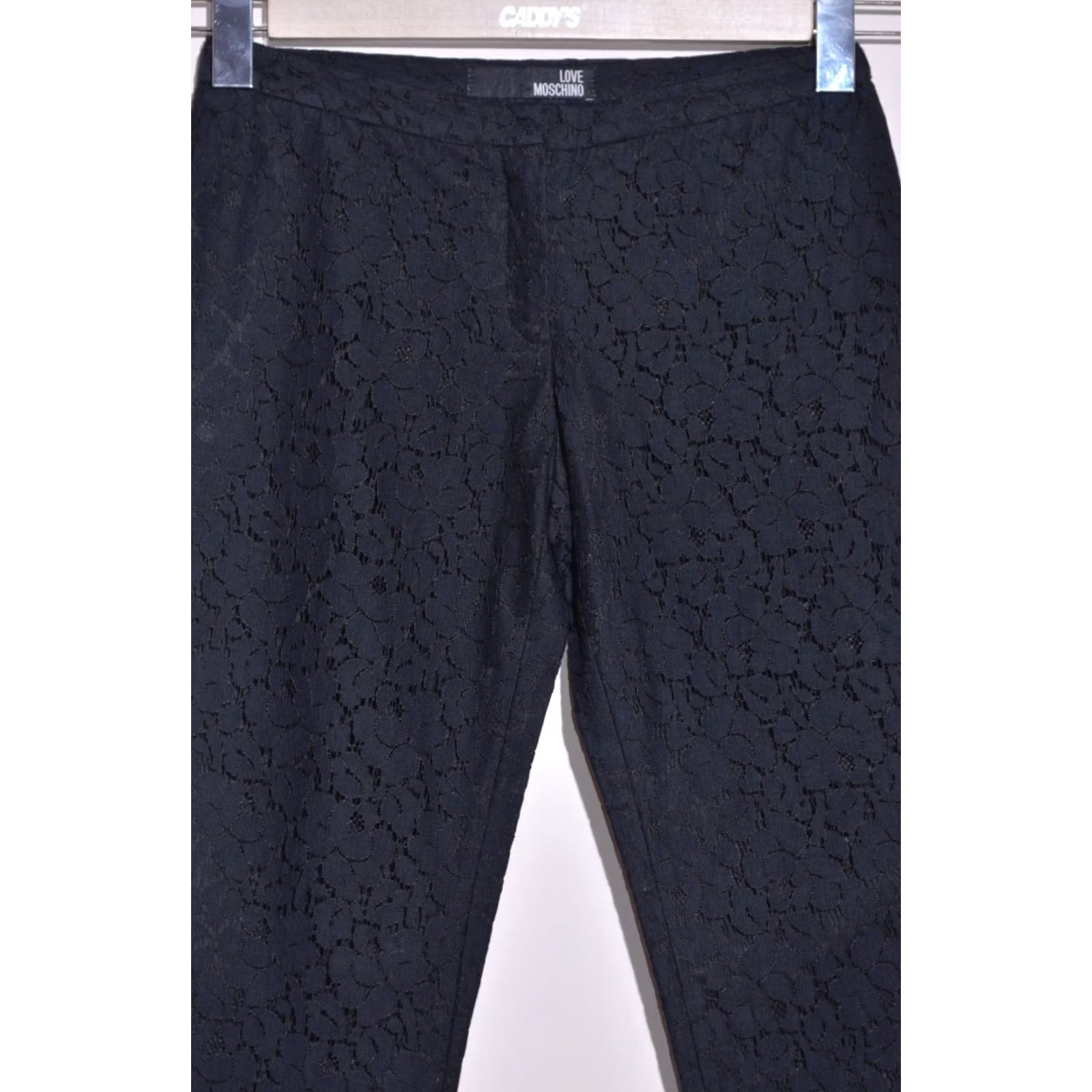 Moschino Moschino Love Women's Black Cotton Capri Pants Crop Cropped Trousers Size 30 Capris Remix Women's Black Cropped Pants 30 Short? Size 30" / US 8 / IT 44 - 2 Thumbnail