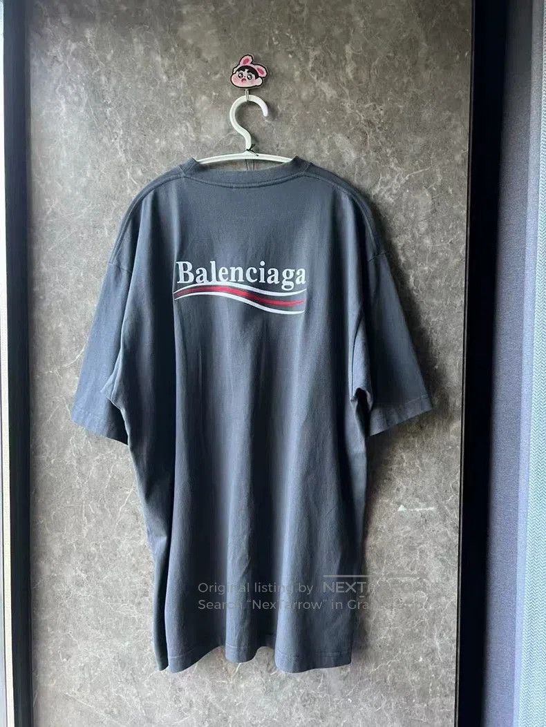 Balenciaga Balenciaga Gray Coke Embroidered Tee S. Size US S / EU 44-46 / 1 - 2 Thumbnail