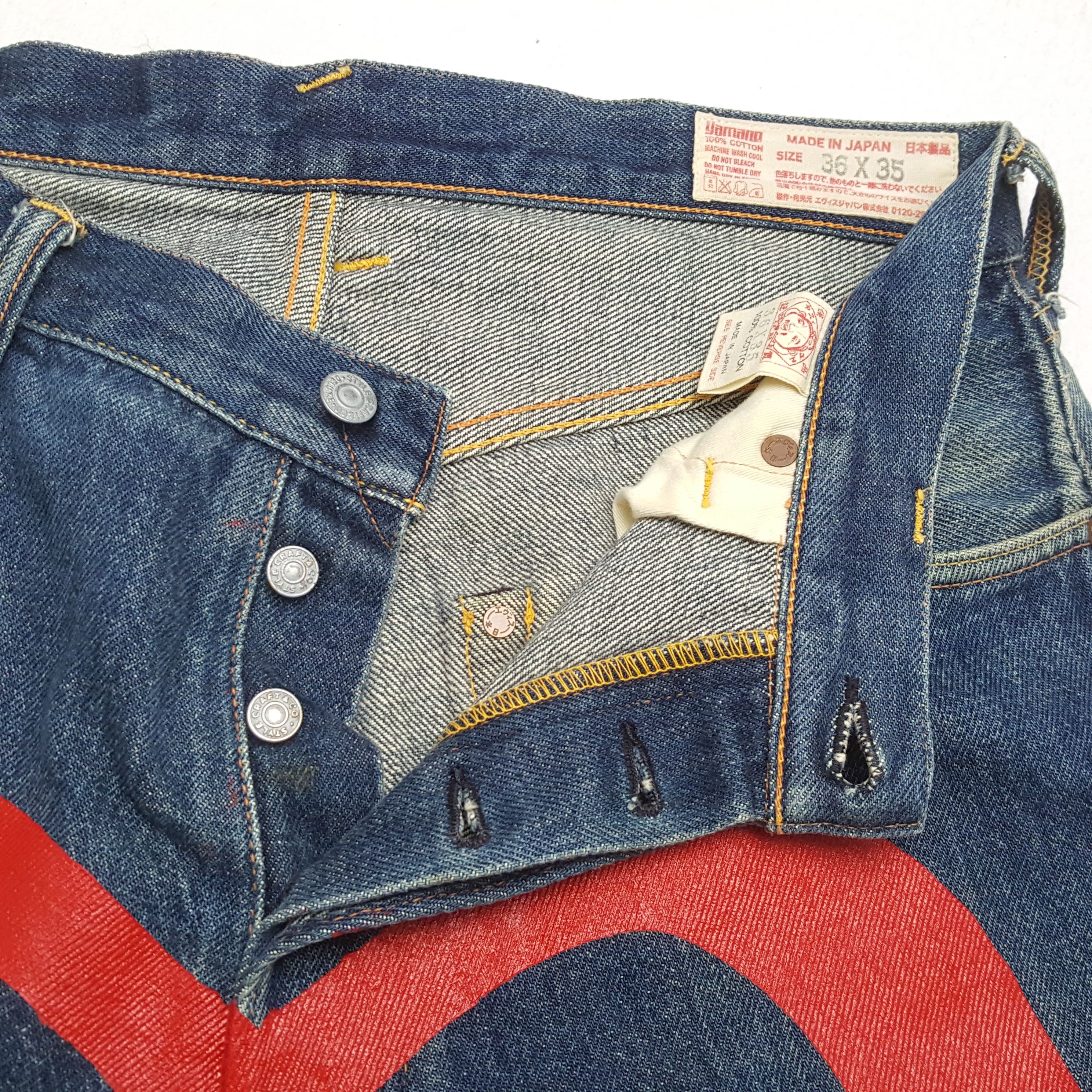 Evisu EVISU Jeans Japanese Brand Streetwear Custom Daicock Style Size US 32 / EU 48 - 13 Thumbnail