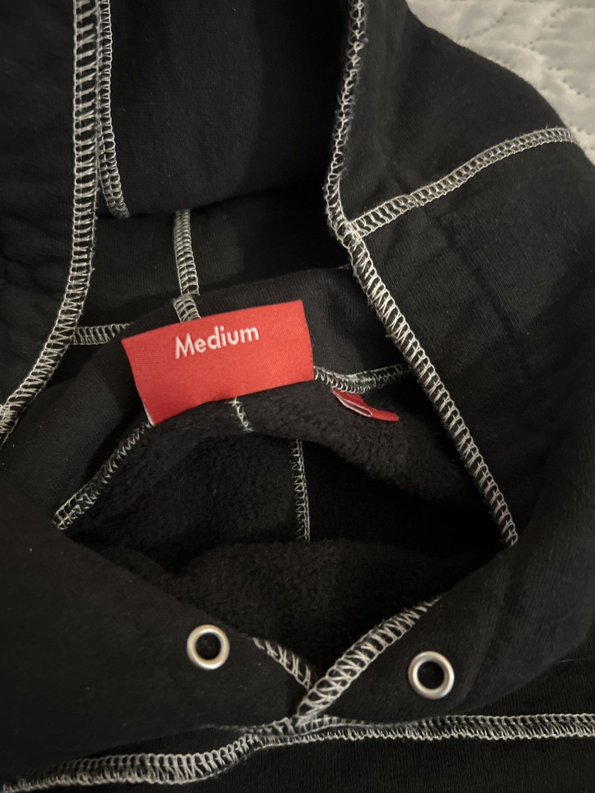 Supreme Supreme Coverstitch Hooded Sweatshirt Size US M / EU 48-50 / 2 - 6 Thumbnail