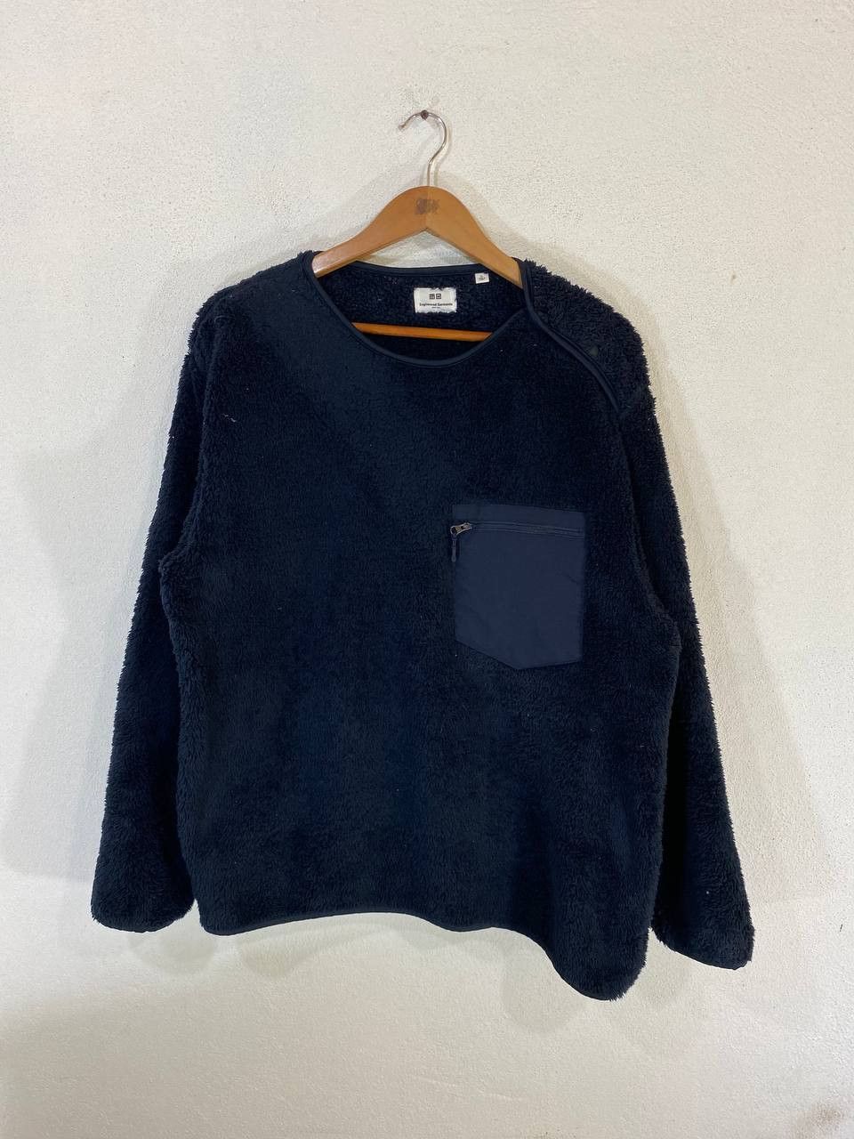 image of Avant Garde x Engineered Garments Uniqlo X Engineered Garments Fleece Sweater Nice Design in Navy B