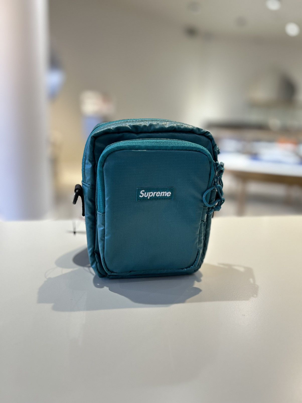 Supreme teal sales shoulder bag