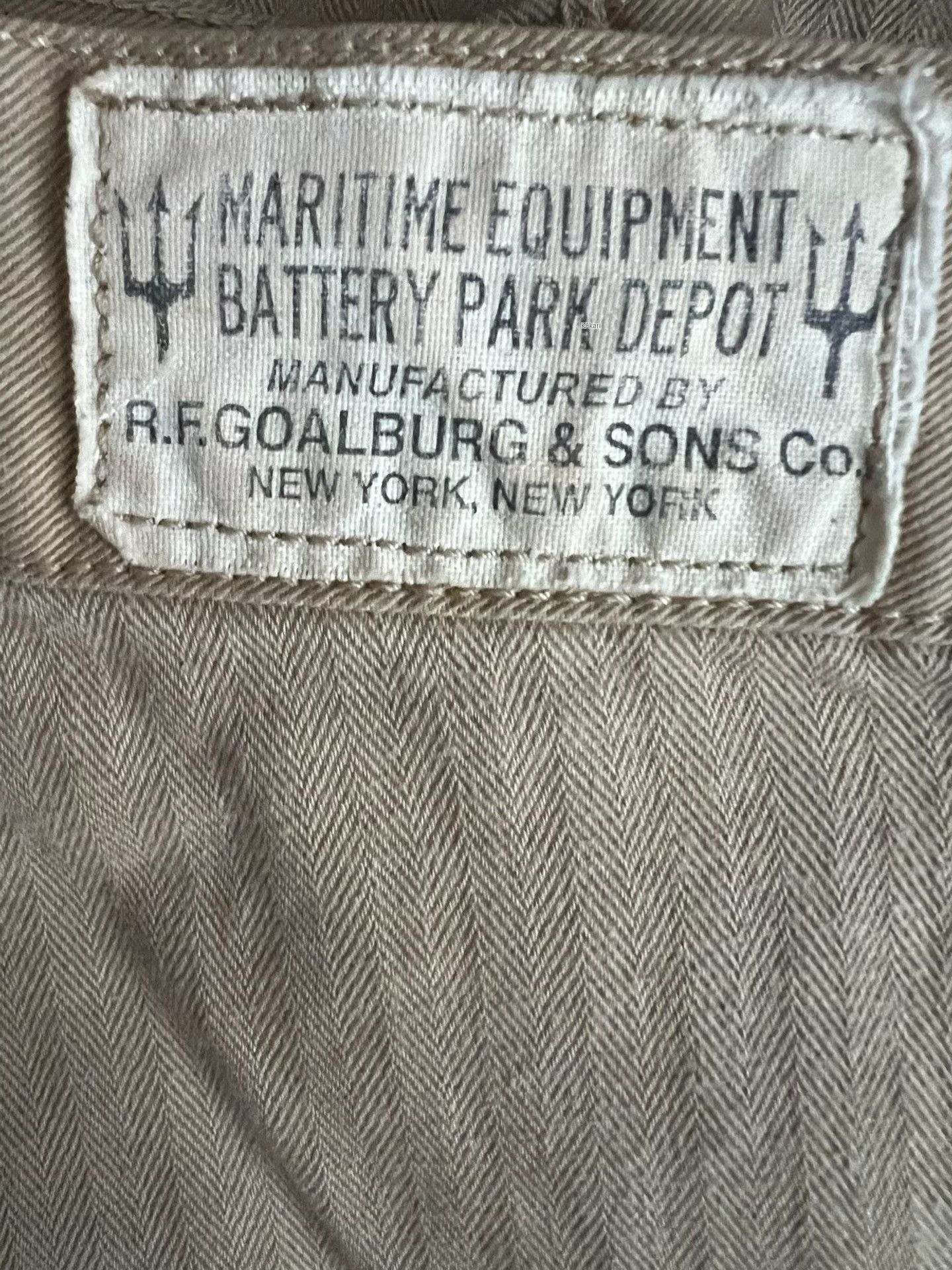 COLIMBO Colimbo Japanese Herringbone Military Deck Pants Size US 43 - 9 Thumbnail