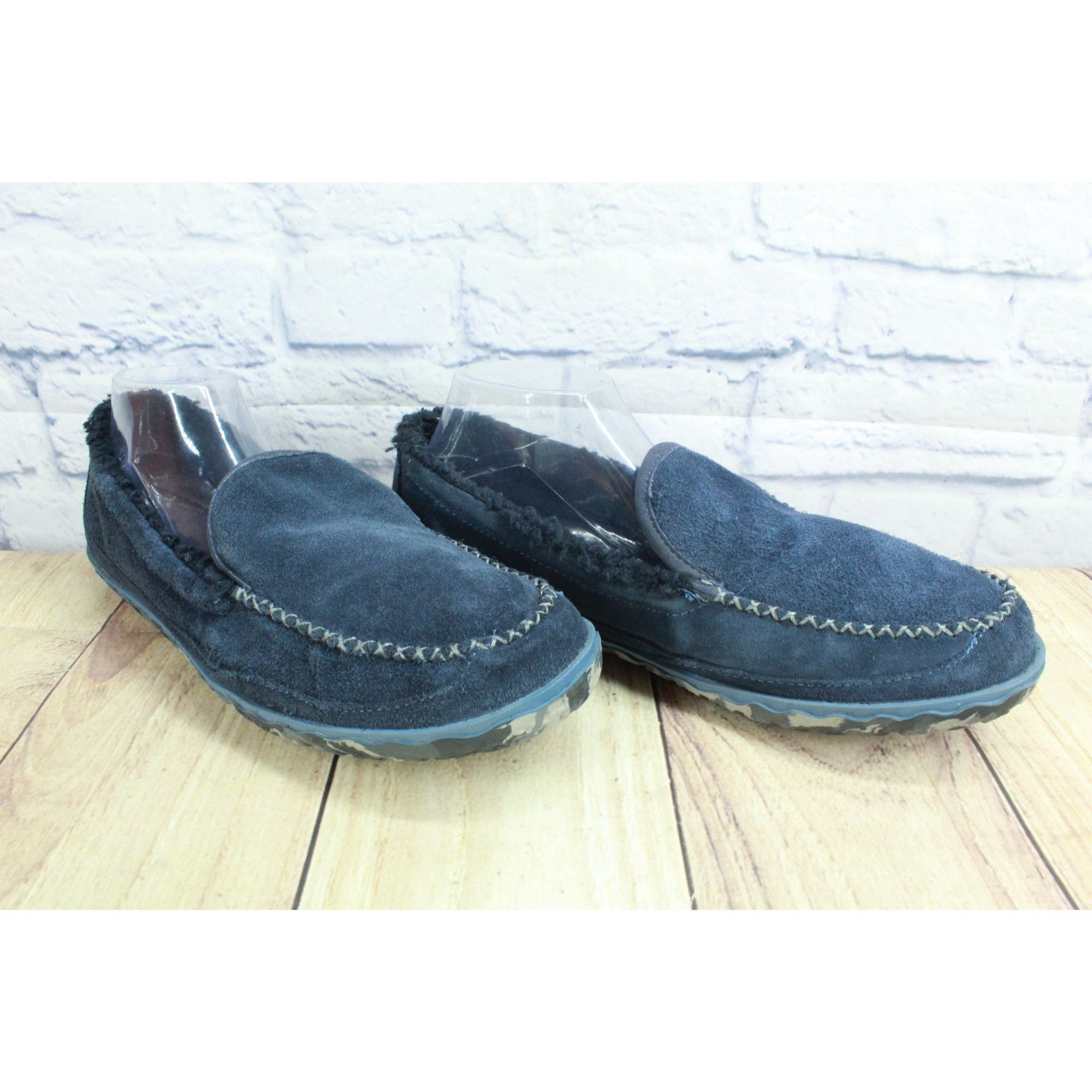 L.L. Bean LL Bean Carbon Navy Fleece Lined Slippers Men's Size 11 Size US 11 / EU 44 - 3 Thumbnail