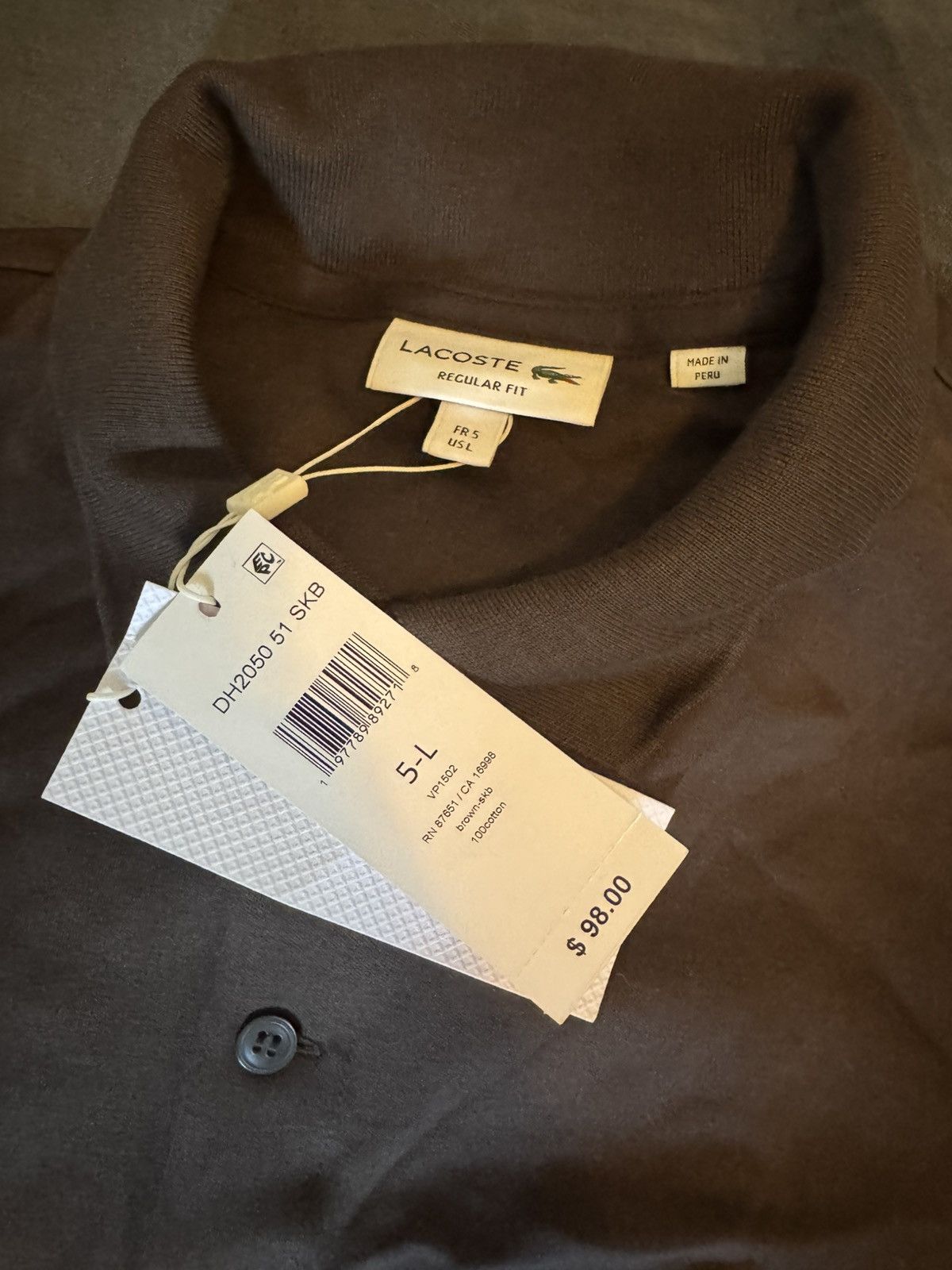 Lacoste Brown Lacoste polo tagged Size US XL / EU 56 / 4 - 2 Thumbnail