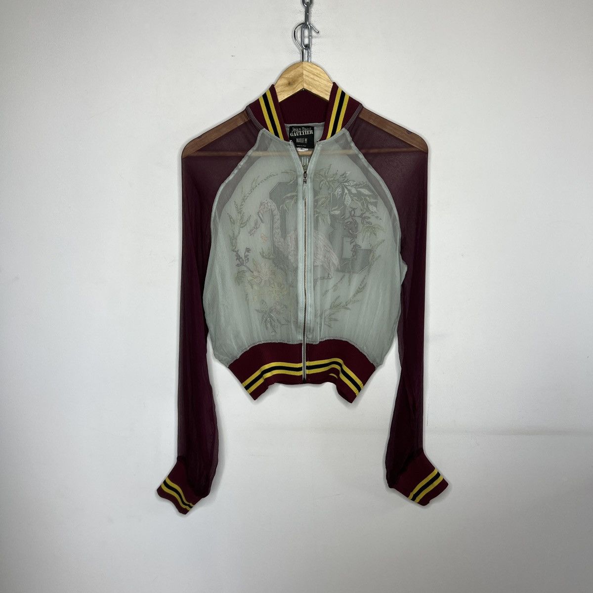 Jean Paul Gaultier Jean Paul Gaultier Vintage Silk Zip Flamingo Jacket Archival Size S / US 4 / IT 40 - 1 Thumbnail