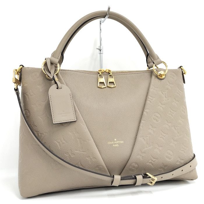 image of Louis Vuitton V Tote Mm 2Way Handbag Monogram Empreinte Tourtrail in Black, Women's
