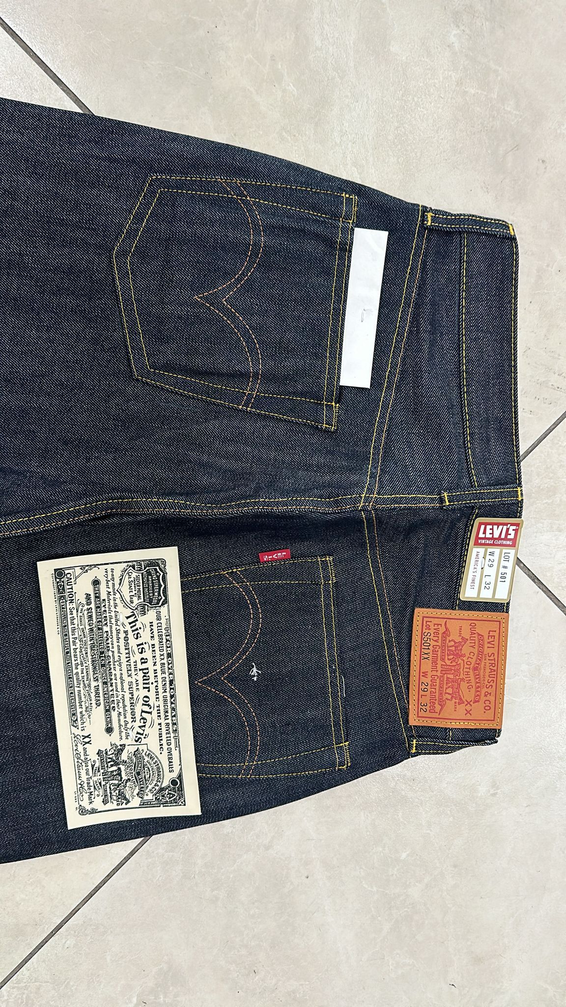 Levi's Vintage Clothing LVC Levi's Vintage Clothing 1944 S501 Perfect Imperfections Size US 29 - 3 Thumbnail