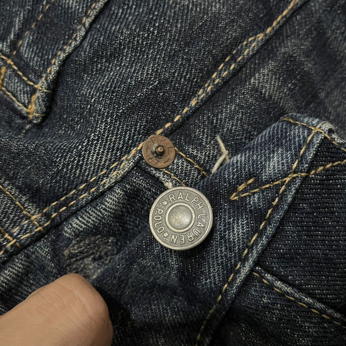 Polo Ralph Lauren Polo Ralph Lauren Patchwork Distressed Selvedge Denim Jeans Size US 30 / EU 46 - 11 Thumbnail