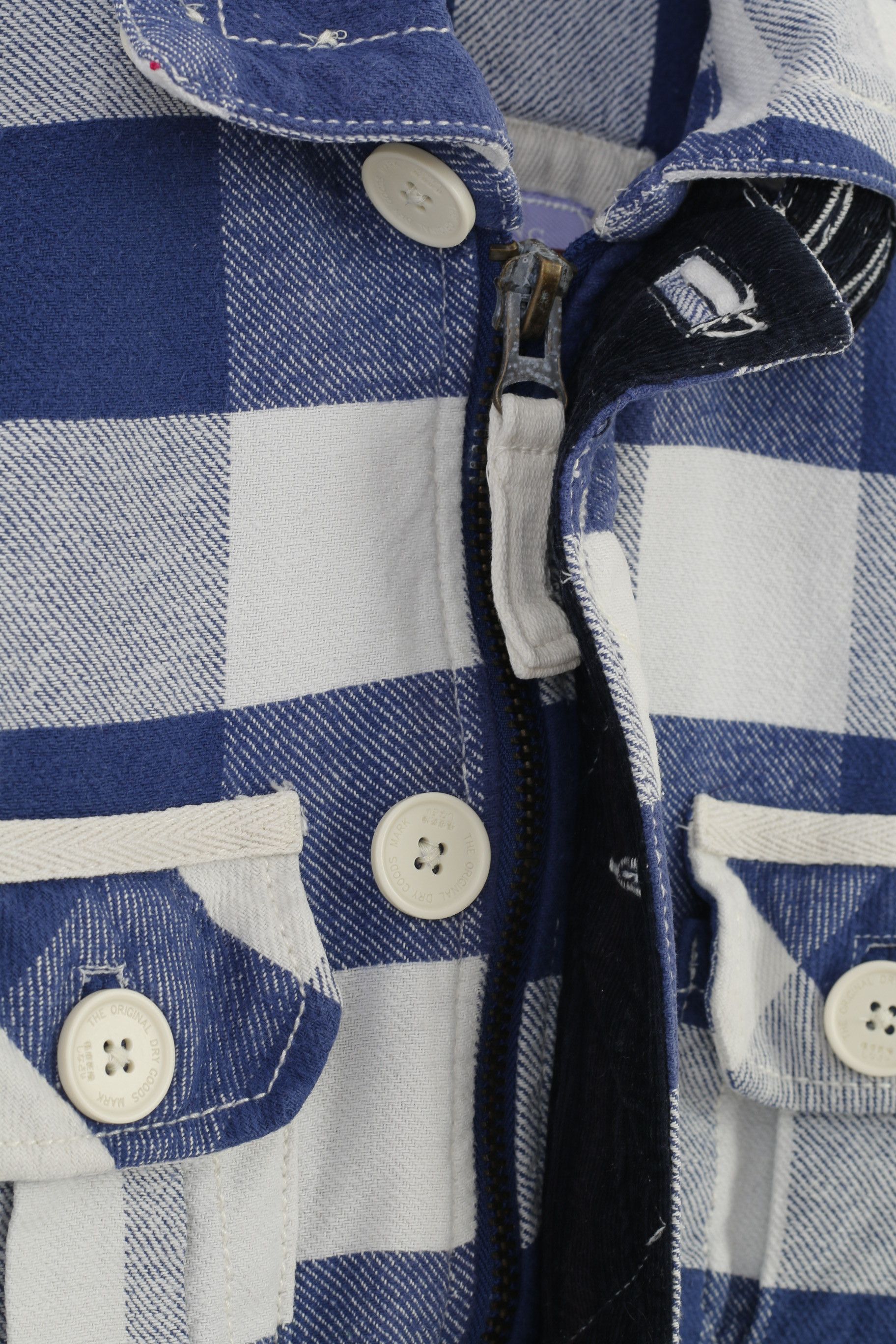 Superdry Superdry Men S Jacket Checkered Blue White Cotton 2205 Size US S / EU 44-46 / 1 - 5 Thumbnail