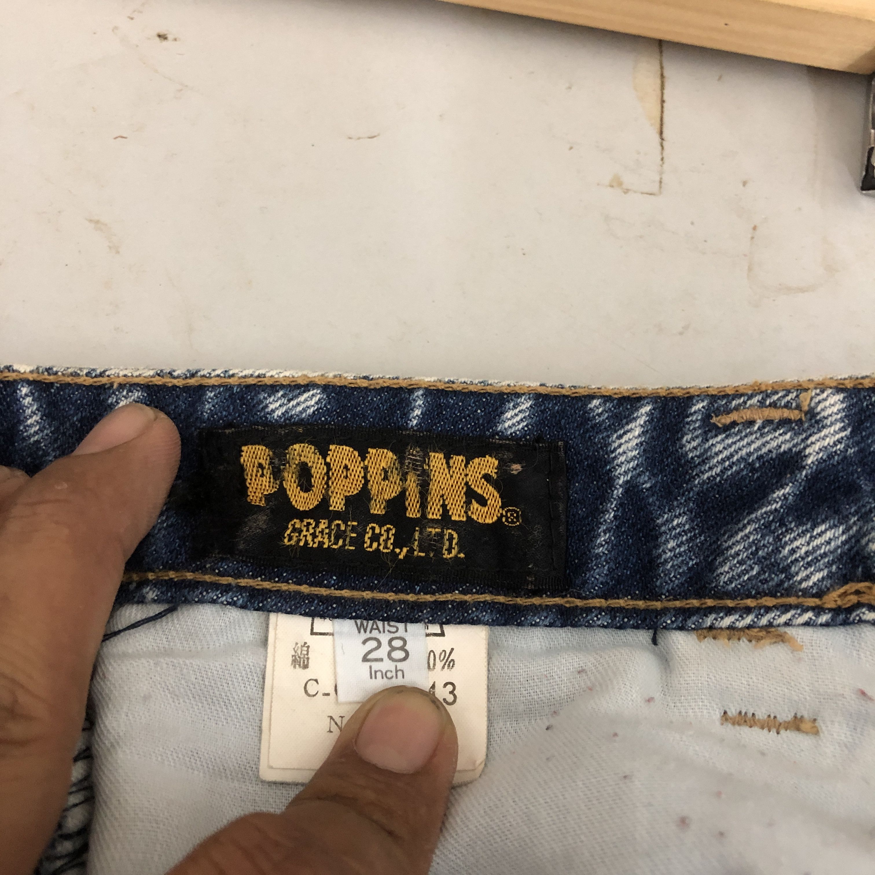 Disney Vintage 90s Donald Duck Jeans Acid Wash Disney Denim Pants Size 22" - 6 Thumbnail