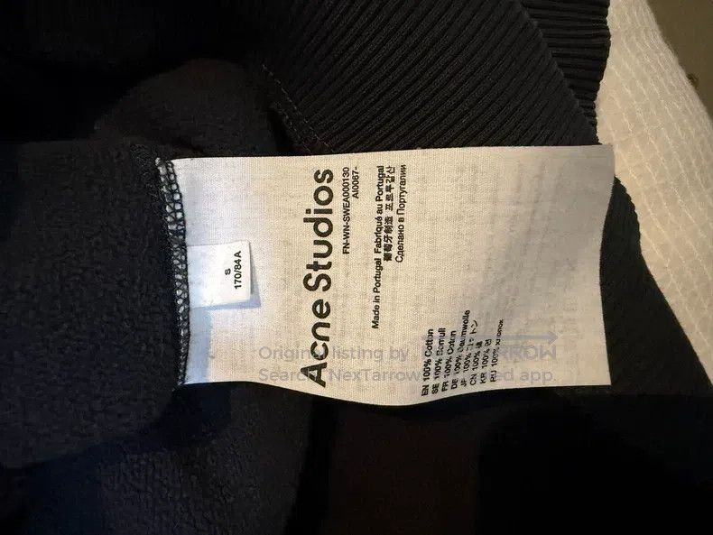 Acne Studios Acne Studios Black Crewneck Hoodie Size US S / EU 44-46 / 1 - 5 Thumbnail