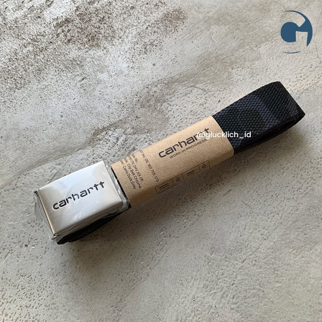 Carhartt Carhartt WIP, Clip Belt Chrome Camo Duck Grey Size ONE SIZE - 3 Thumbnail