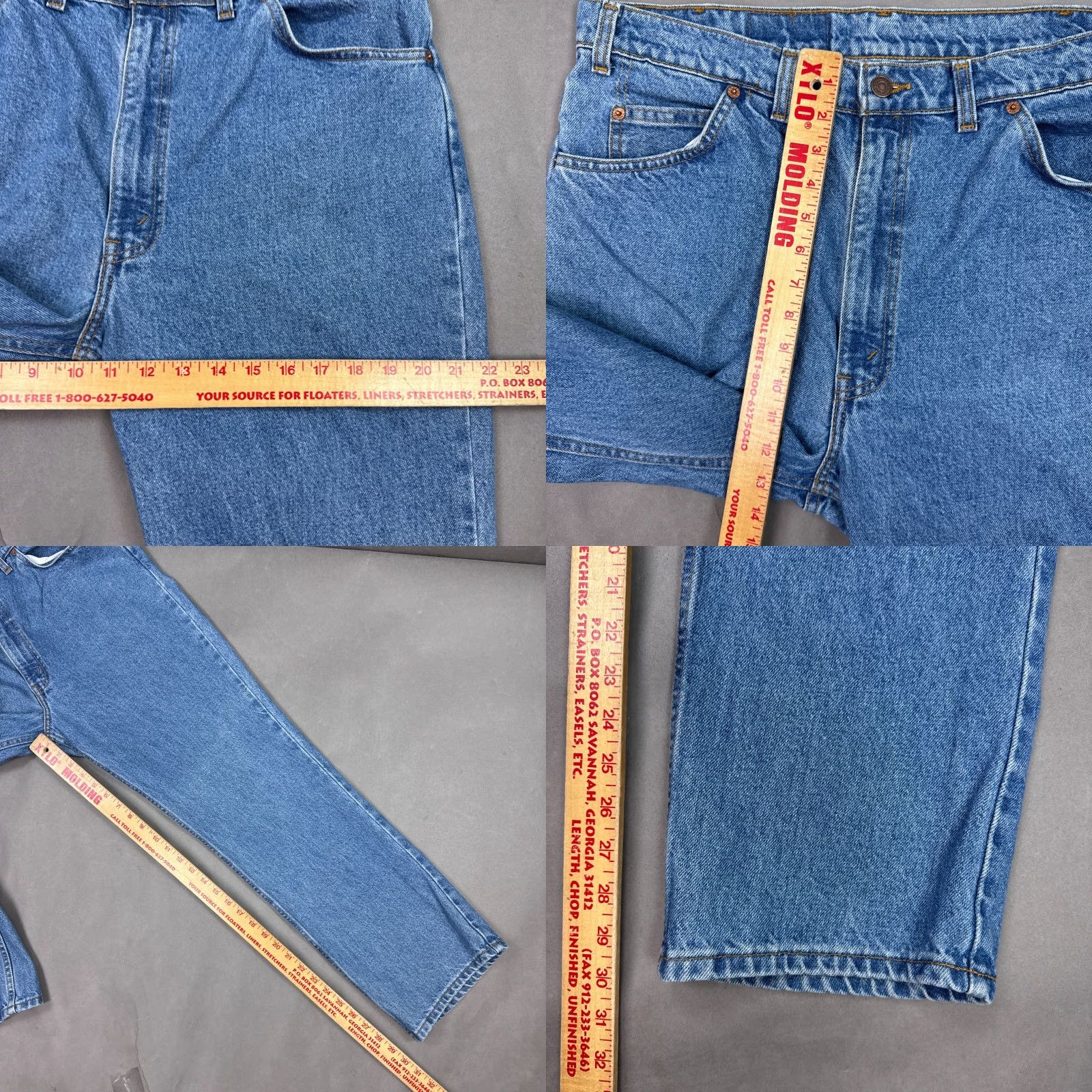 Levi's VINTAGE Levi's Jeans Mens 36x30 Blue 90s Orange Tab 619 Denim Pants Jeans Size US 38 / EU 54 - 9 Thumbnail