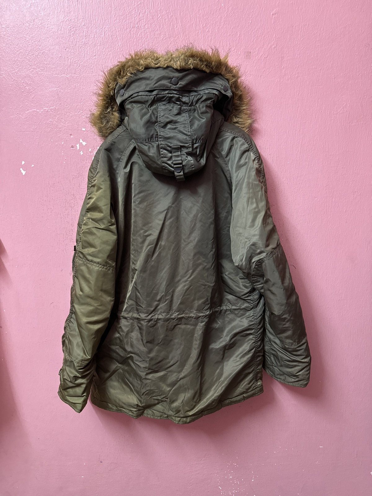 image of Alpha Industries Parka in Green, Men's (Size Large)