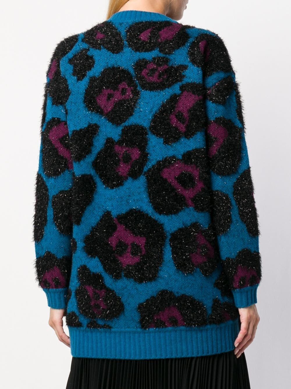 Marc Jacobs Marc Jacobs Fuzzy Leopard Sweater Blue Purple M Size M / US 6-8 / IT 42-44 - 3 Thumbnail