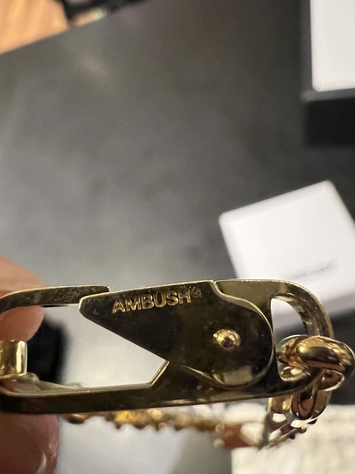 Ambush gold paper clip bracelet