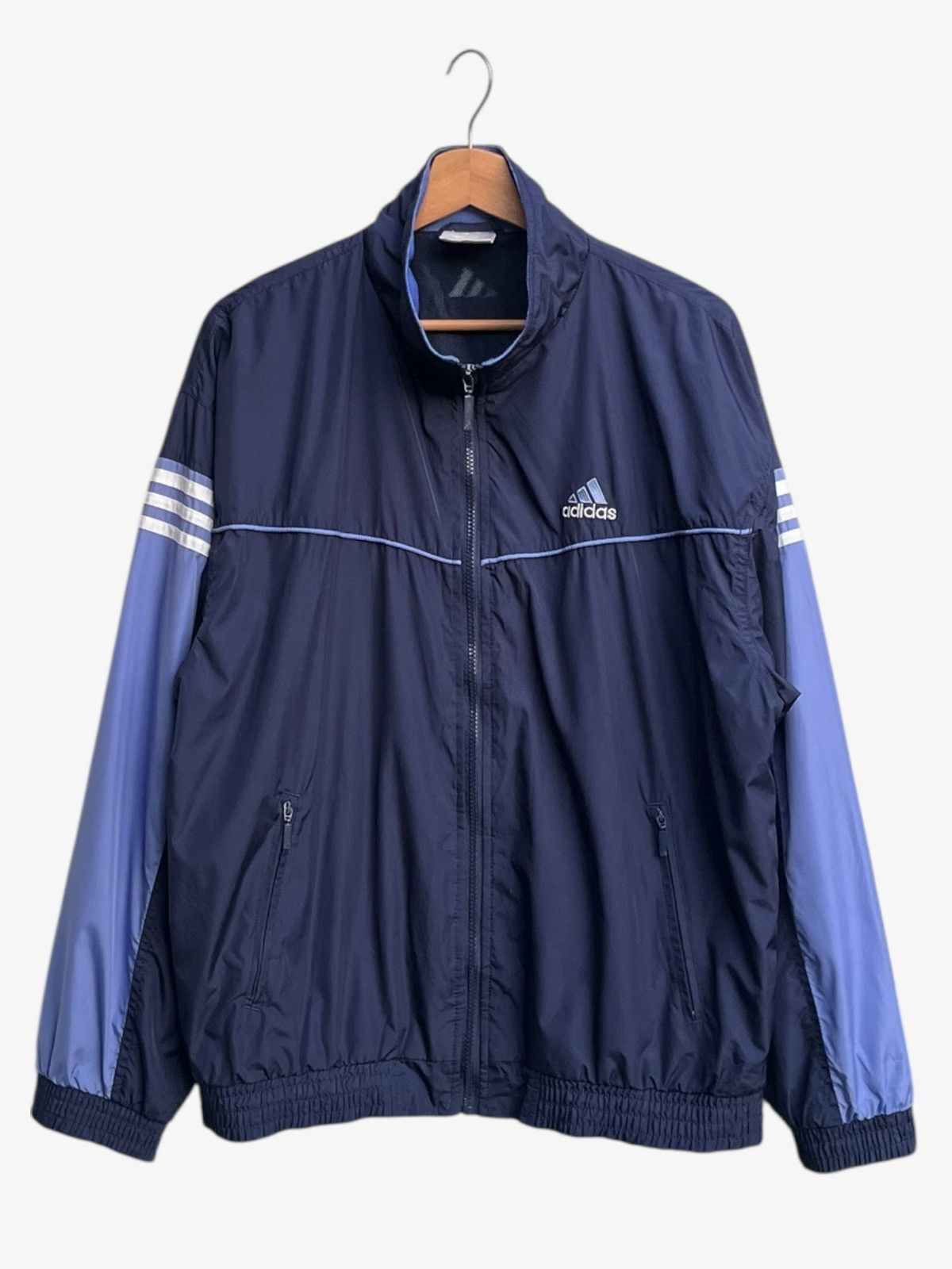Adidas Vintage Adidas Two Tone Windbreaker Size US M / EU 48-50 / 2 - 2 Thumbnail