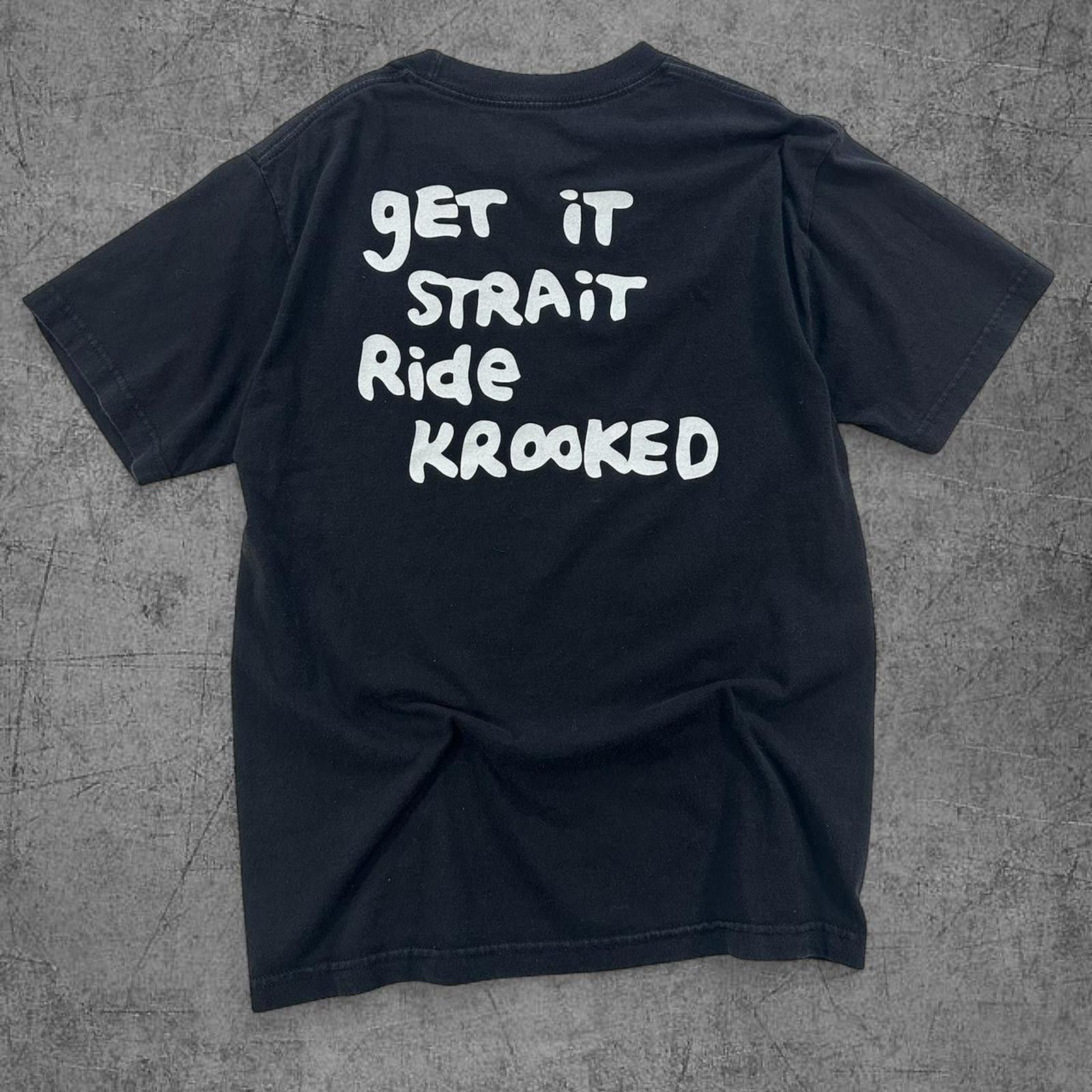 Vintage Y2K Krooked Skateboarding Tee Size US M / EU 48-50 / 2 - 1 Thumbnail