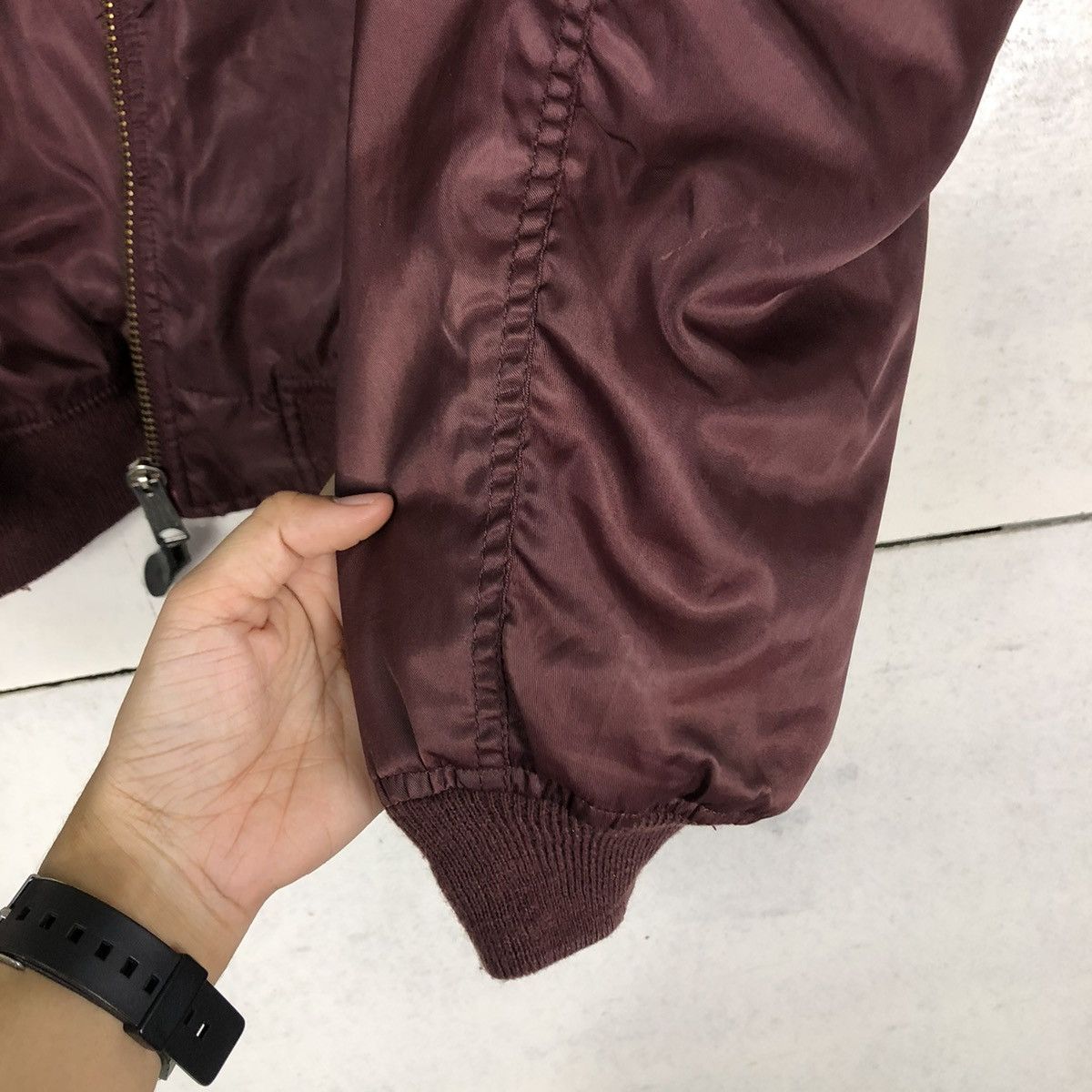 Vintage 🔥VINTAGE BOMBER JACKET MA-1 DESIGN BACK FIRE USA BIG LOGO Size US L / EU 52-54 / 3 - 17 Thumbnail