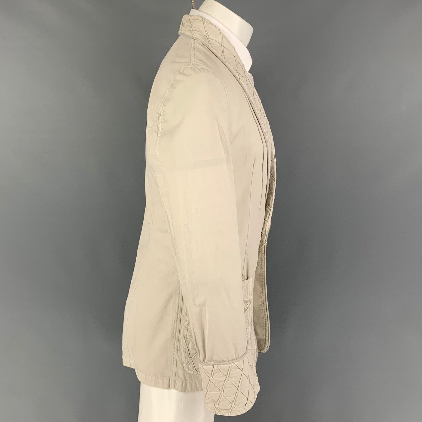 Viktor & Rolf VIKTOR & ROLF Size 36 Off White Cotton Single Button Jacket Size US S / EU 44-46 / 1 - 2 Thumbnail