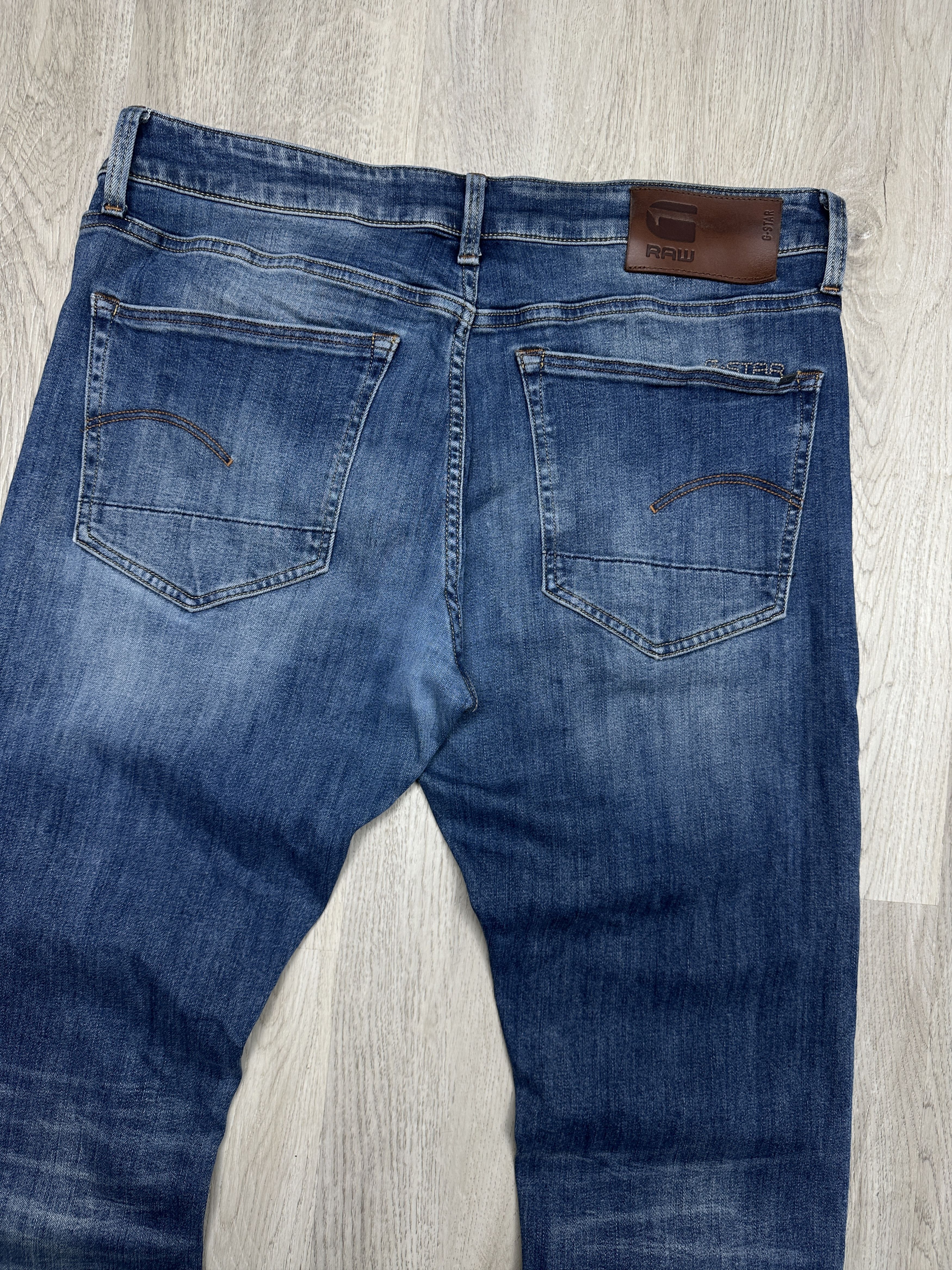 G-Star G Star Raw 3301 Slim Mens Denim Pants Jeans Size US 34 / EU 50 - 7 Thumbnail