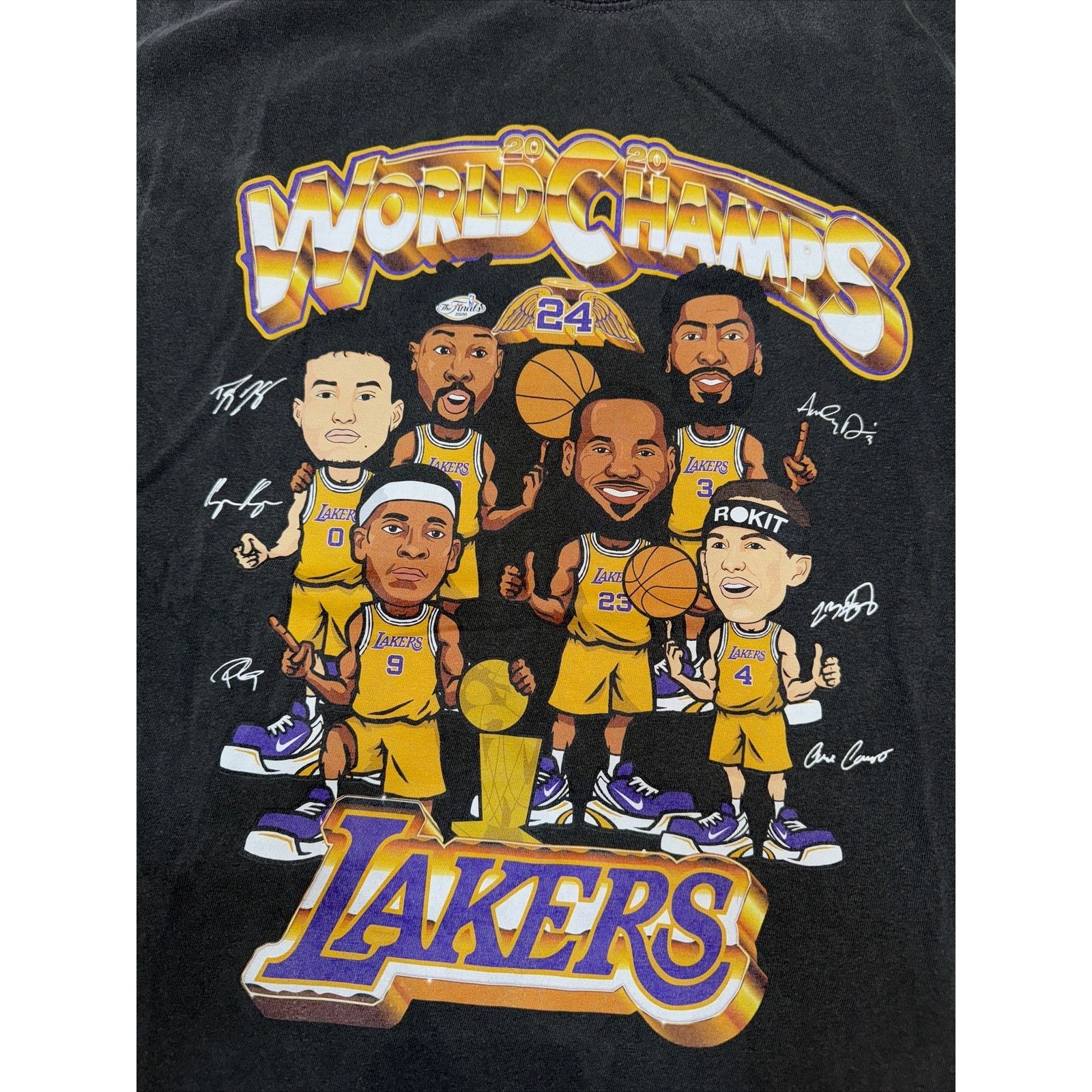NBA Lakers World Champion 2020 Champions Rokit Medium 19.5x27 Size US M / EU 48-50 / 2 - 2 Thumbnail