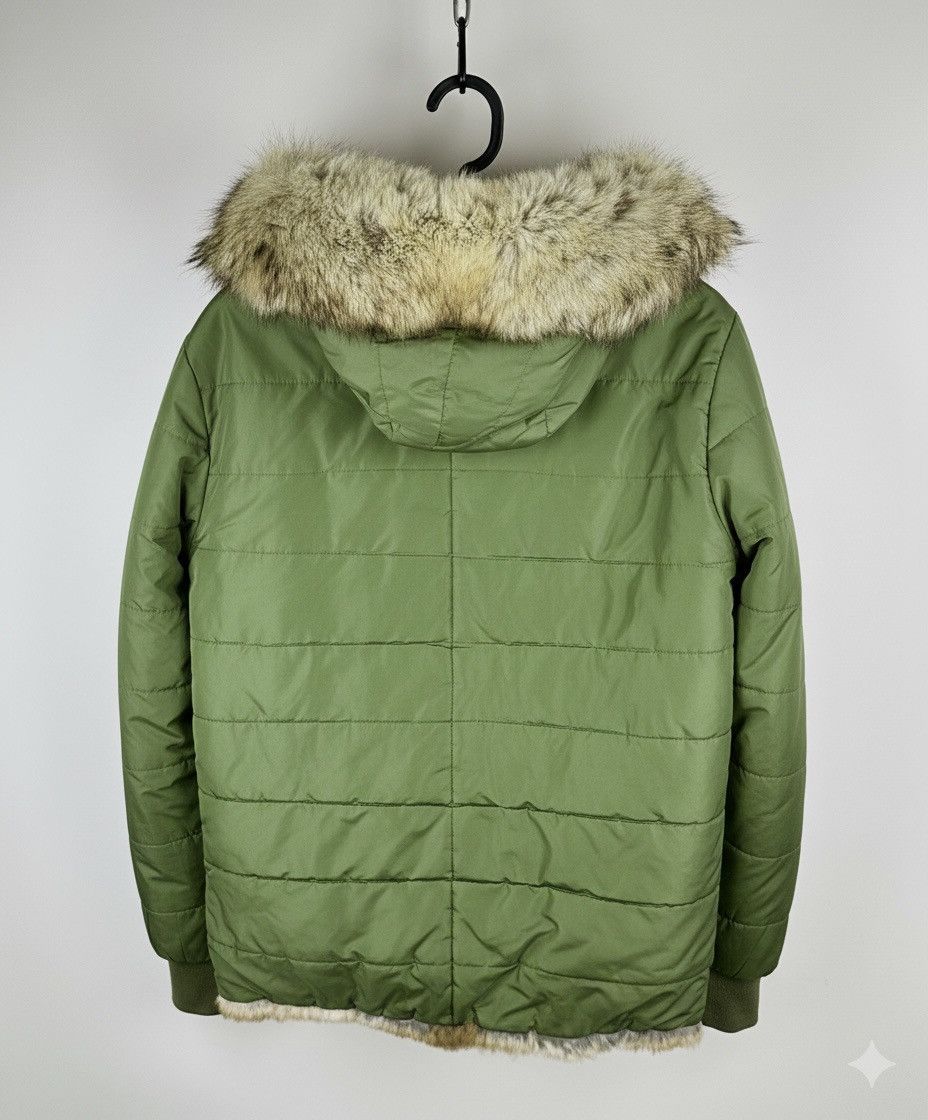 Yves Salomon YVES SALOMON Luxury Jacket Rabbit Fur Lining Coyote Trim Size US M / EU 48-50 / 2 - 4 Thumbnail