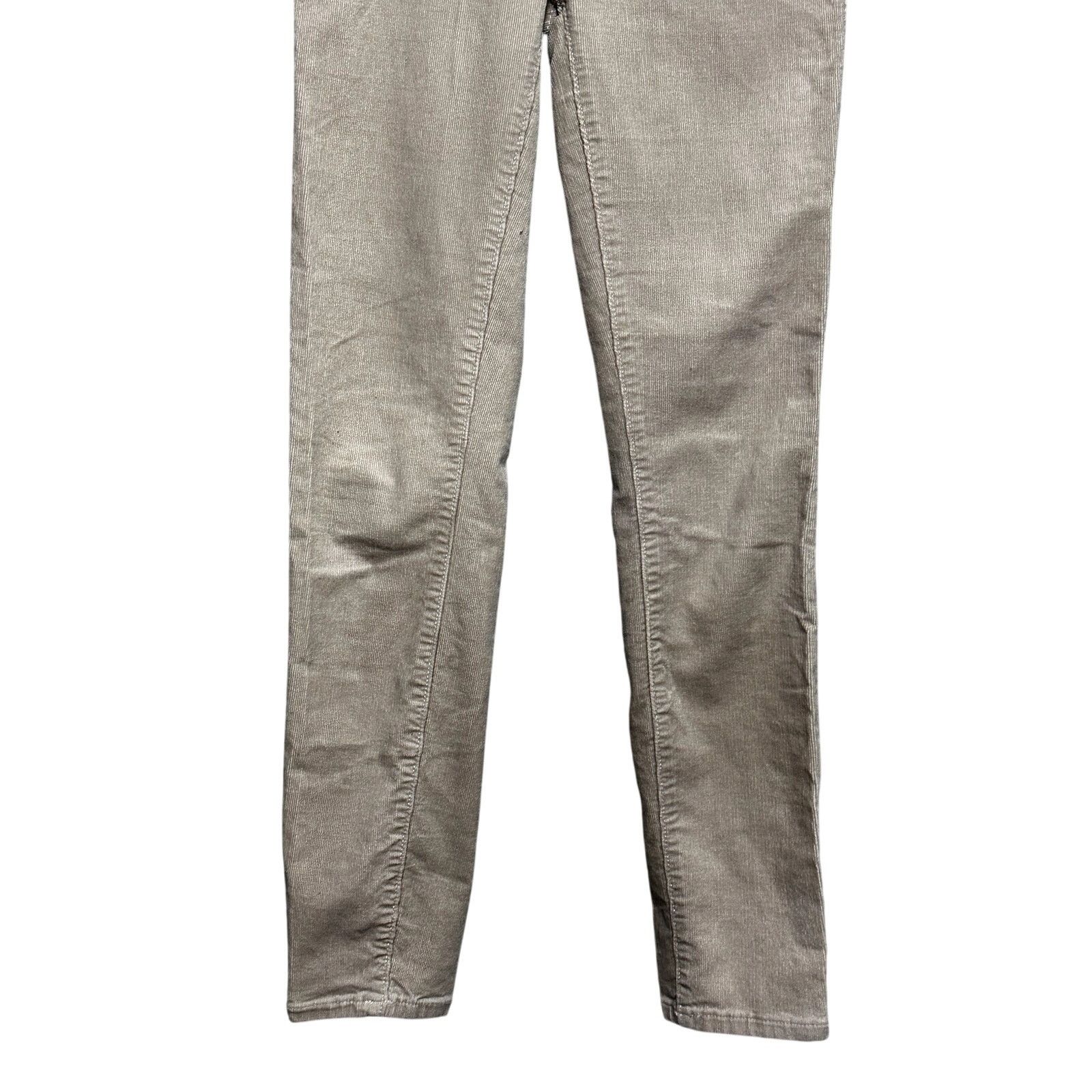 Loft Loft Corduroy Pants Mid Rise Tailored Tan Cream Women's 25 Size 25" / US 0 / IT 36 - 3 Thumbnail