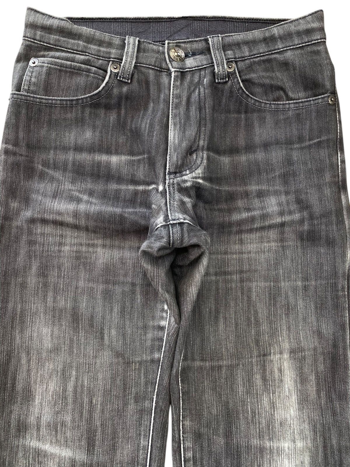 Edwin Edwin Blue Wash Whiskered Style Straight Leg Jeans Size US 29 - 2 Thumbnail