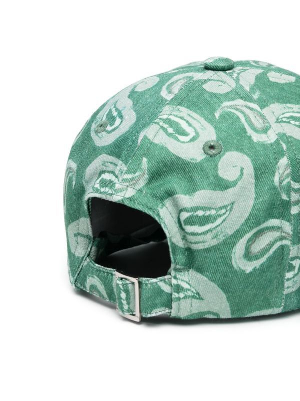 Jacquemus !DS! SS23 Jacquemus Casquette Pop Green Paisley Hat Size ONE SIZE - 13 Thumbnail