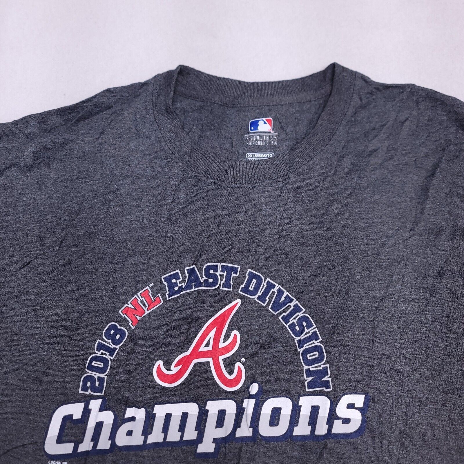 MLB MLB Atlana Braves Graphic Pullover Shirt Mens Size 2XL Gray Size US XXL / EU 58 / 5 - 1 Thumbnail