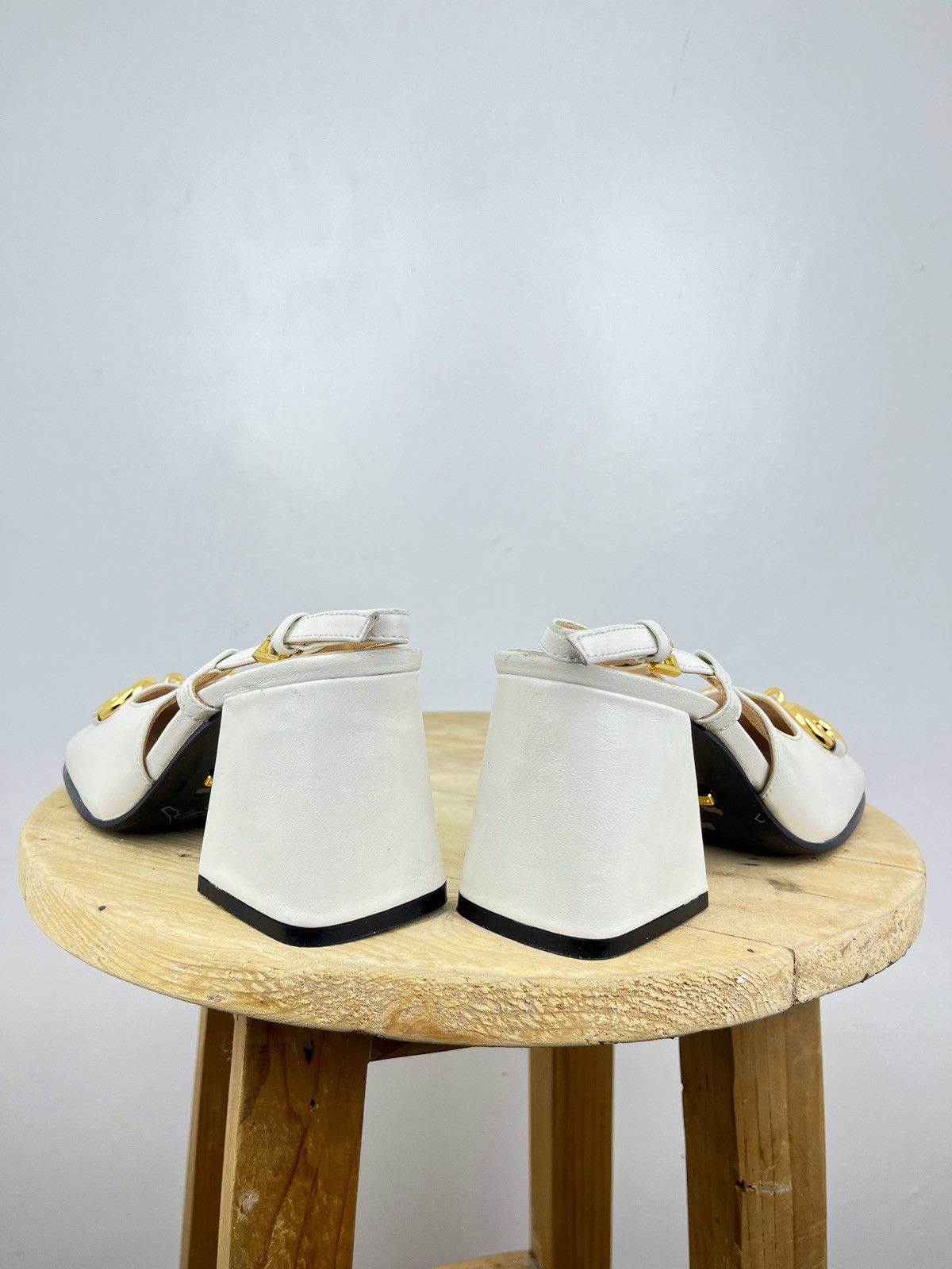 Gucci Horsebit Leather Slingback Pumps Size US 6 / IT 36 - 7 Thumbnail