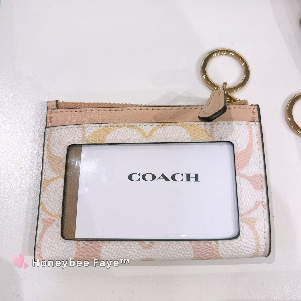 Coach Mini Skinny Id Case In Signature Canvas CEC49 Size ONE SIZE - 3 Thumbnail
