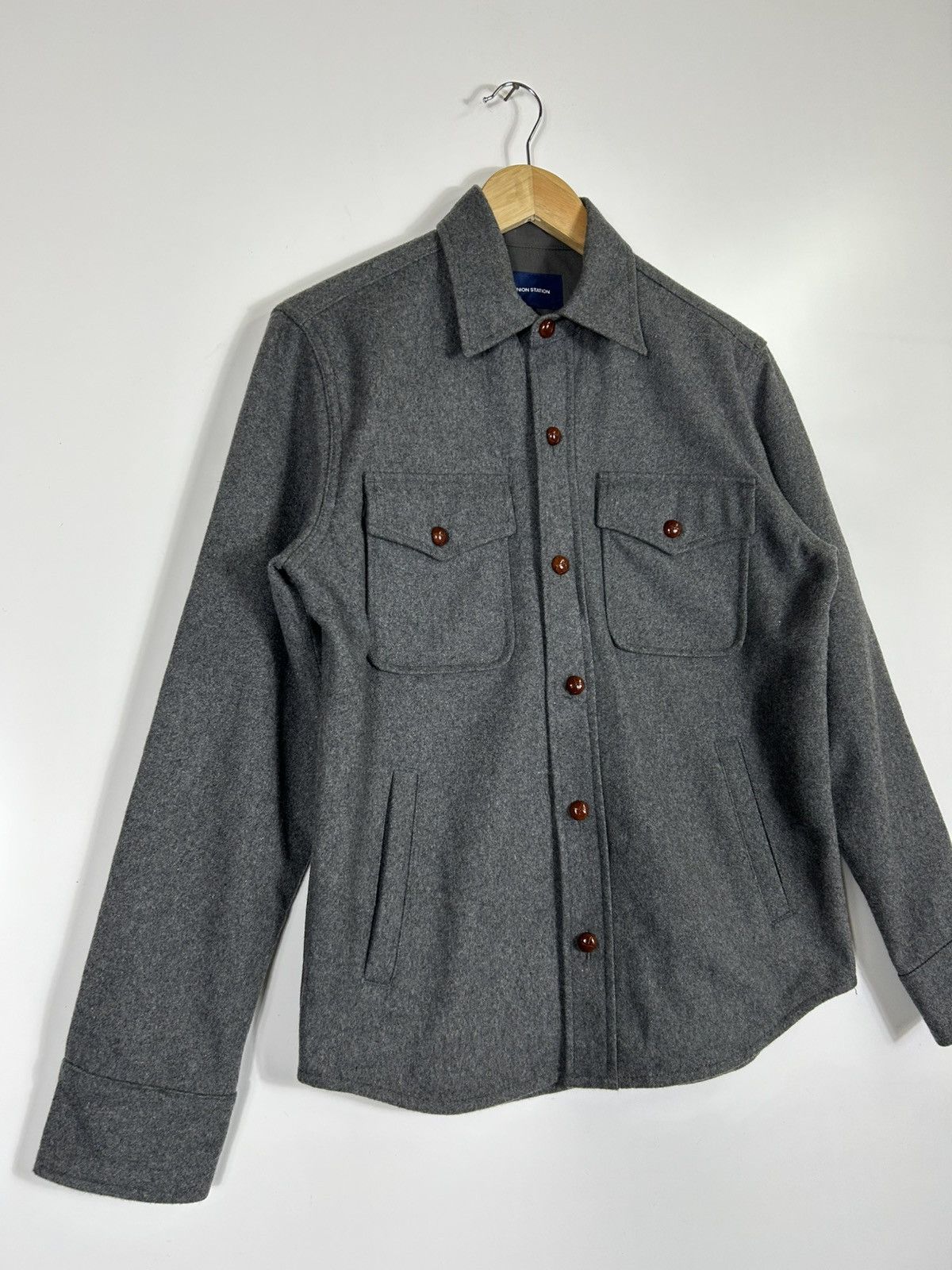 Japanese Brand 🔥Union Station Wool Button Chore Shirt Jacket Size US S / EU 44-46 / 1 - 2 Thumbnail