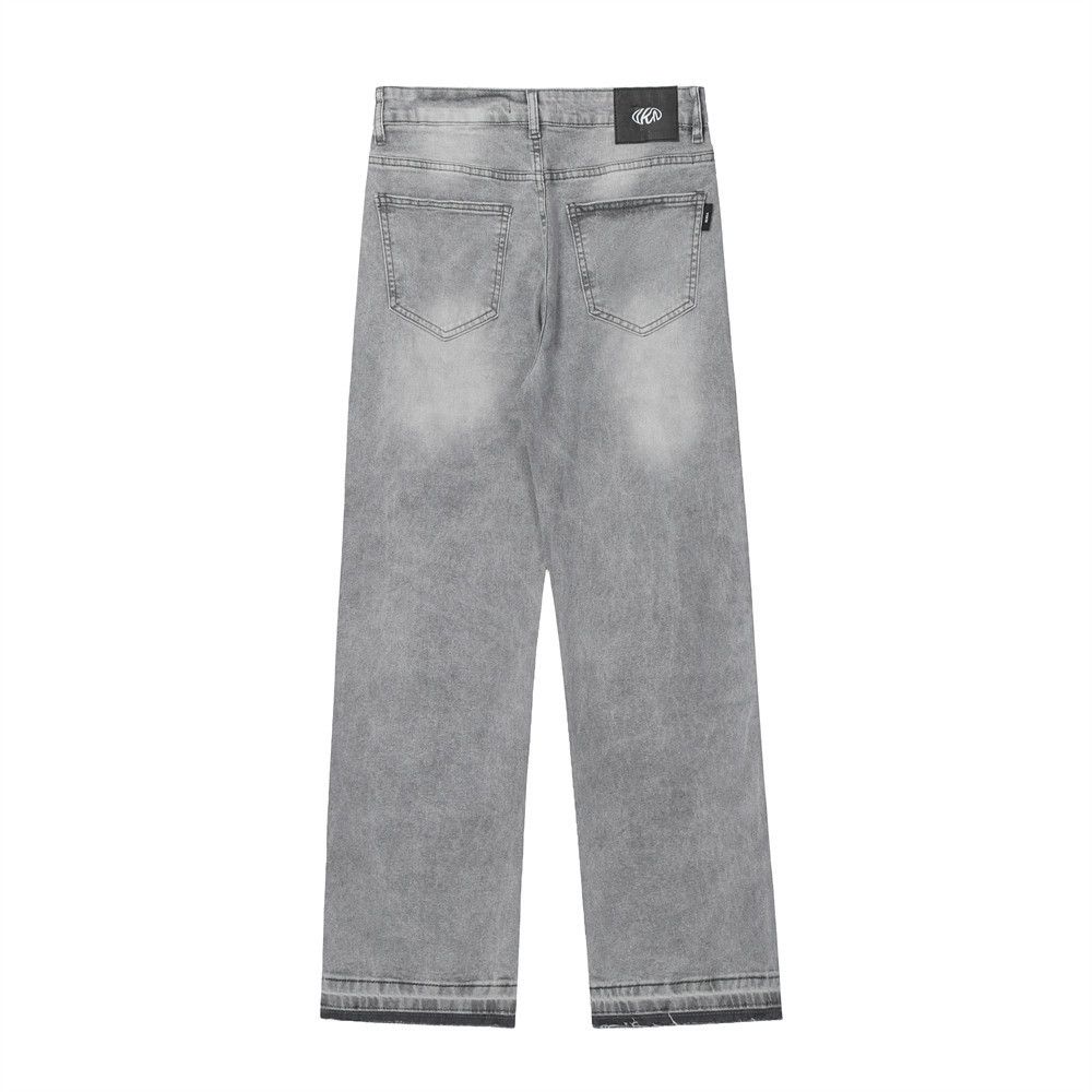 Japanese Brand Men's washed distressed frayed jeans Size US 32 / EU 48 - 2 Thumbnail