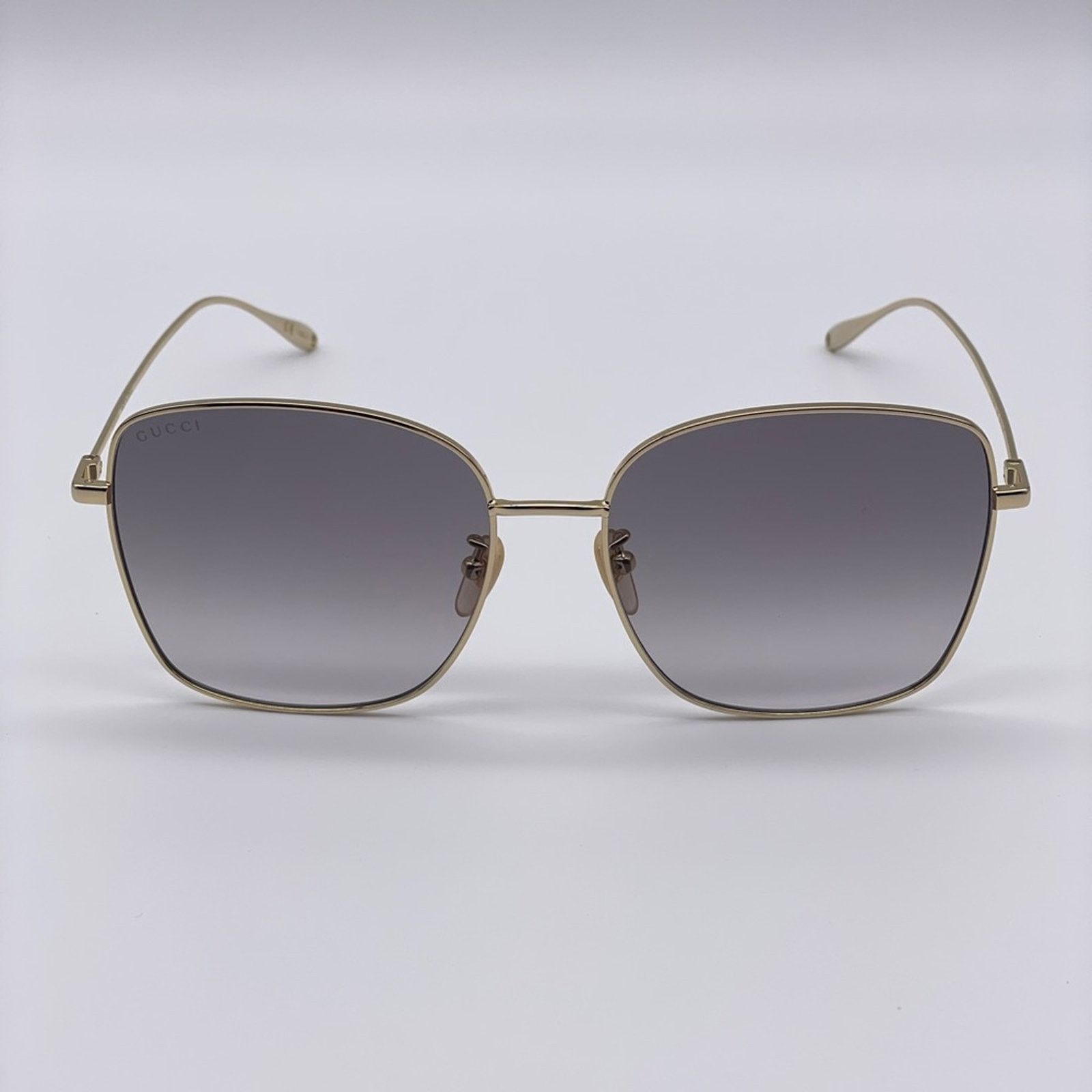 Gucci BRAND NEW GUCCI GG1030SK 003 Gold/Grey With Chain Women Size ONE SIZE - 4 Thumbnail