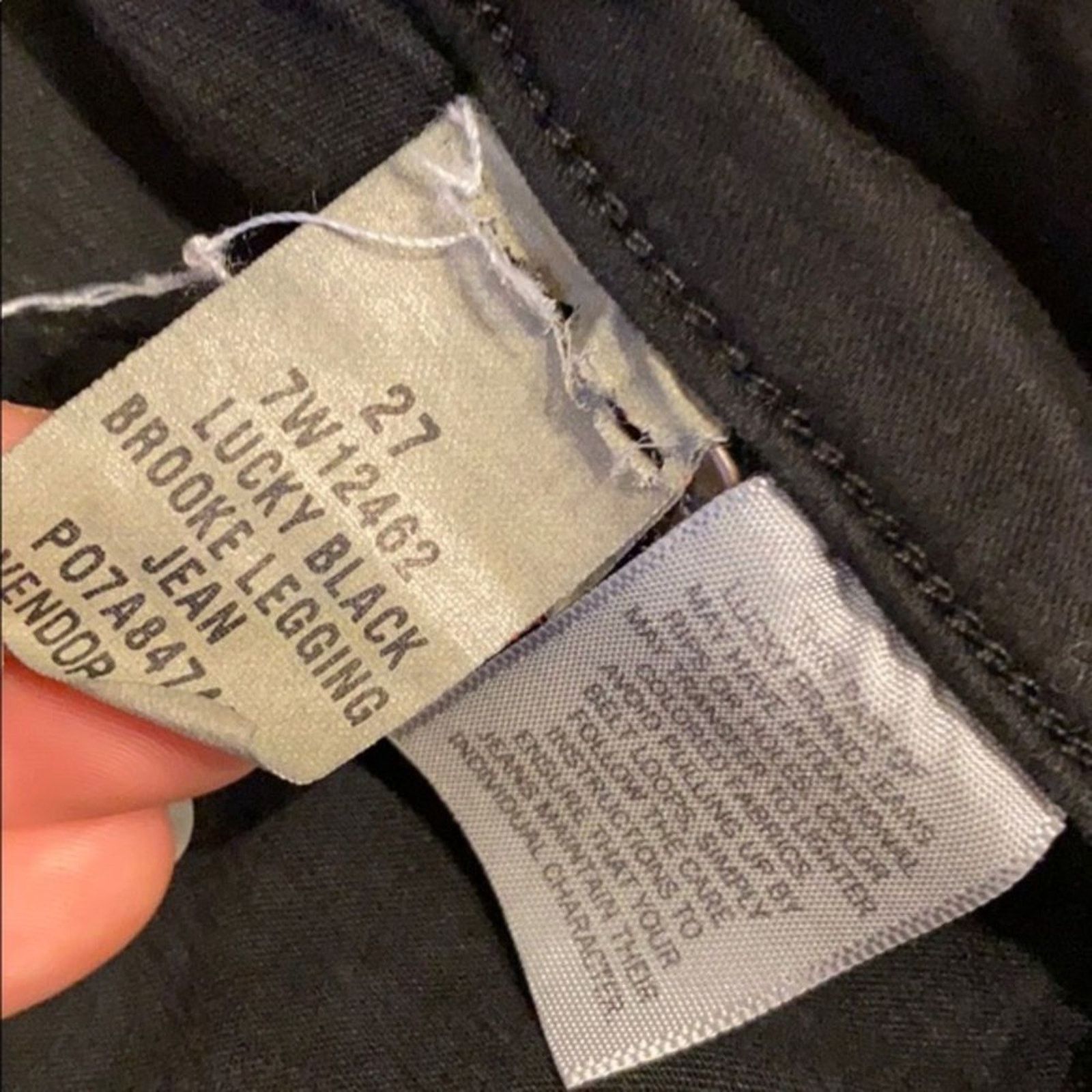 Lucky Brand Lucky Brand Black Brooke Legging Skinny Jeans | Sz 4 Size 27" / US 4 / IT 40 - 4 Thumbnail