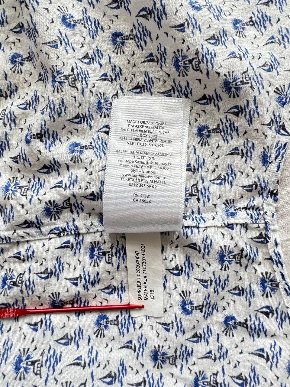 Polo Ralph Lauren Polo Ralph Lauren Sea Motifs Shirt Size US M / EU 48-50 / 2 - 5 Thumbnail