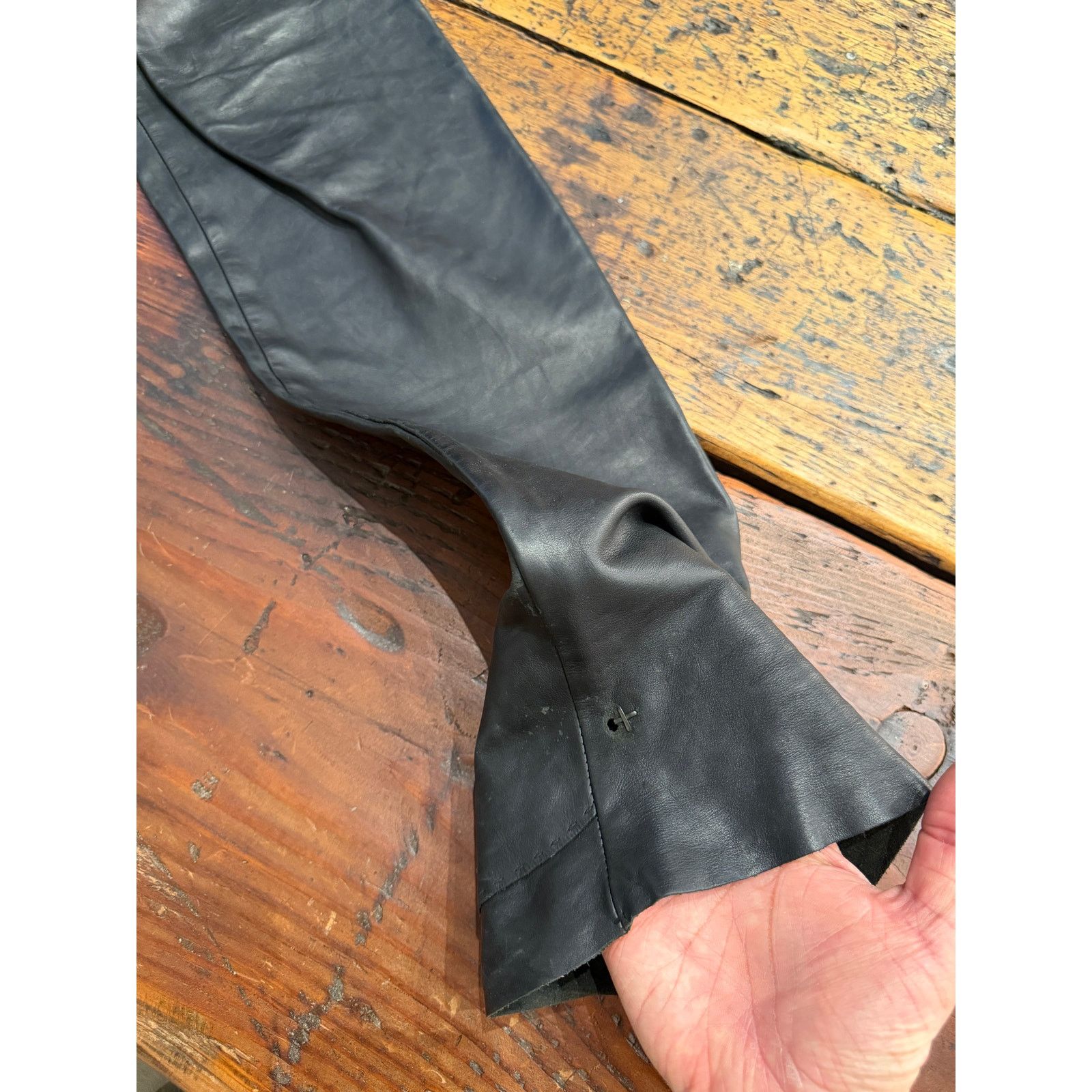 Ma+ MA+ Black Leather Pants Size US 32 / EU 48 - 13 Thumbnail