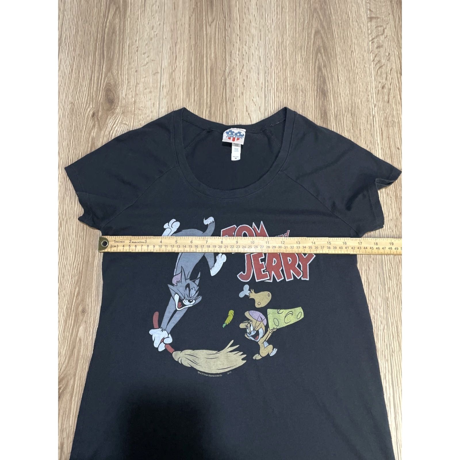 Junk Food Junk Food TOM & JERRY Retro Classic Loose Fit T-shirt M Black Women Short Sleeve Crew Neck Size M Size M / US 6-8 / IT 42-44 - 6 Thumbnail