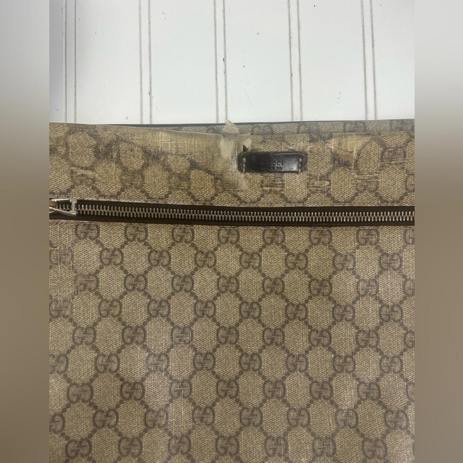 Gucci Gucci Vintage Beige Ebony Crossbody Bag and Drawstring Size ONE SIZE - 5 Thumbnail